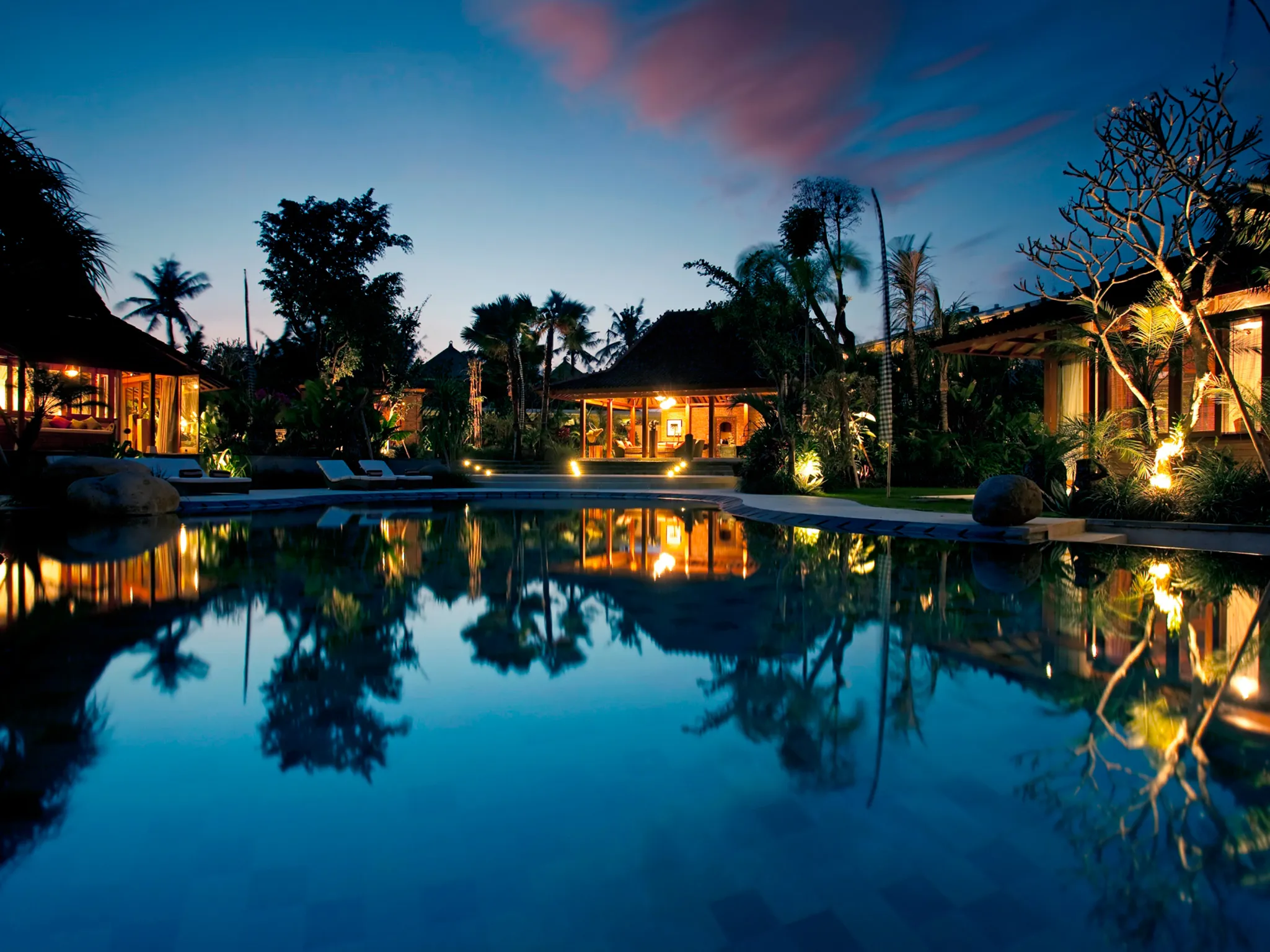10. Villa Sati - The villa at night