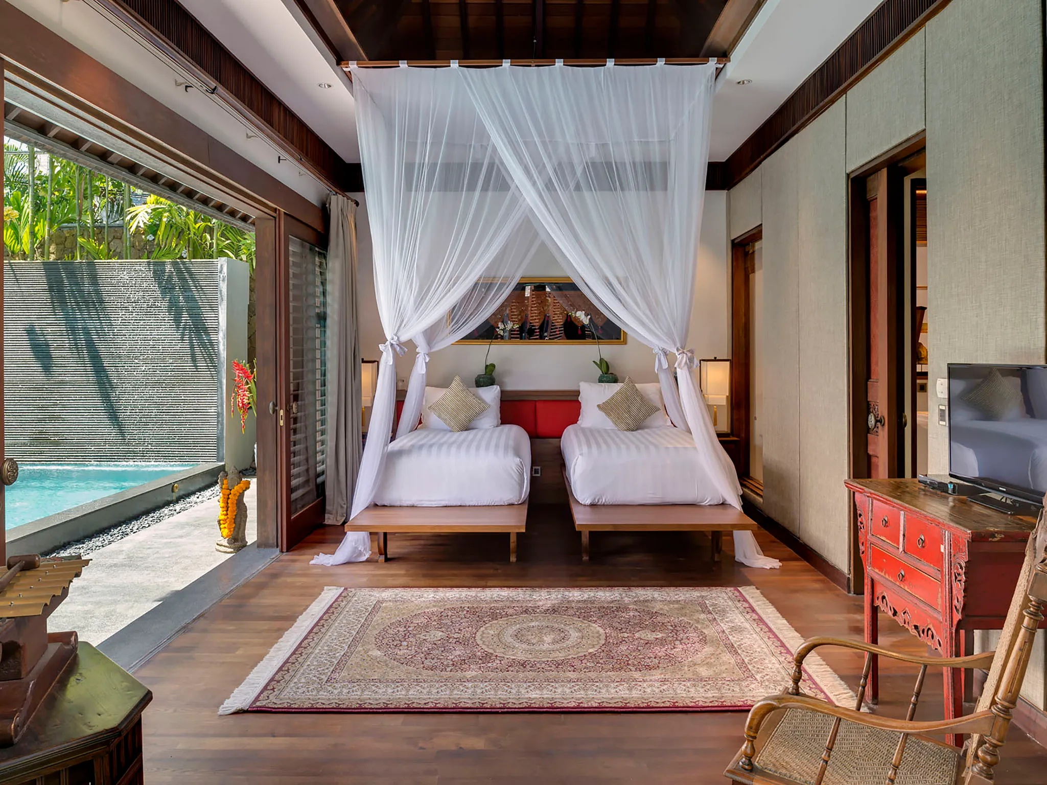 Des Indes II - Twin guest bedroom