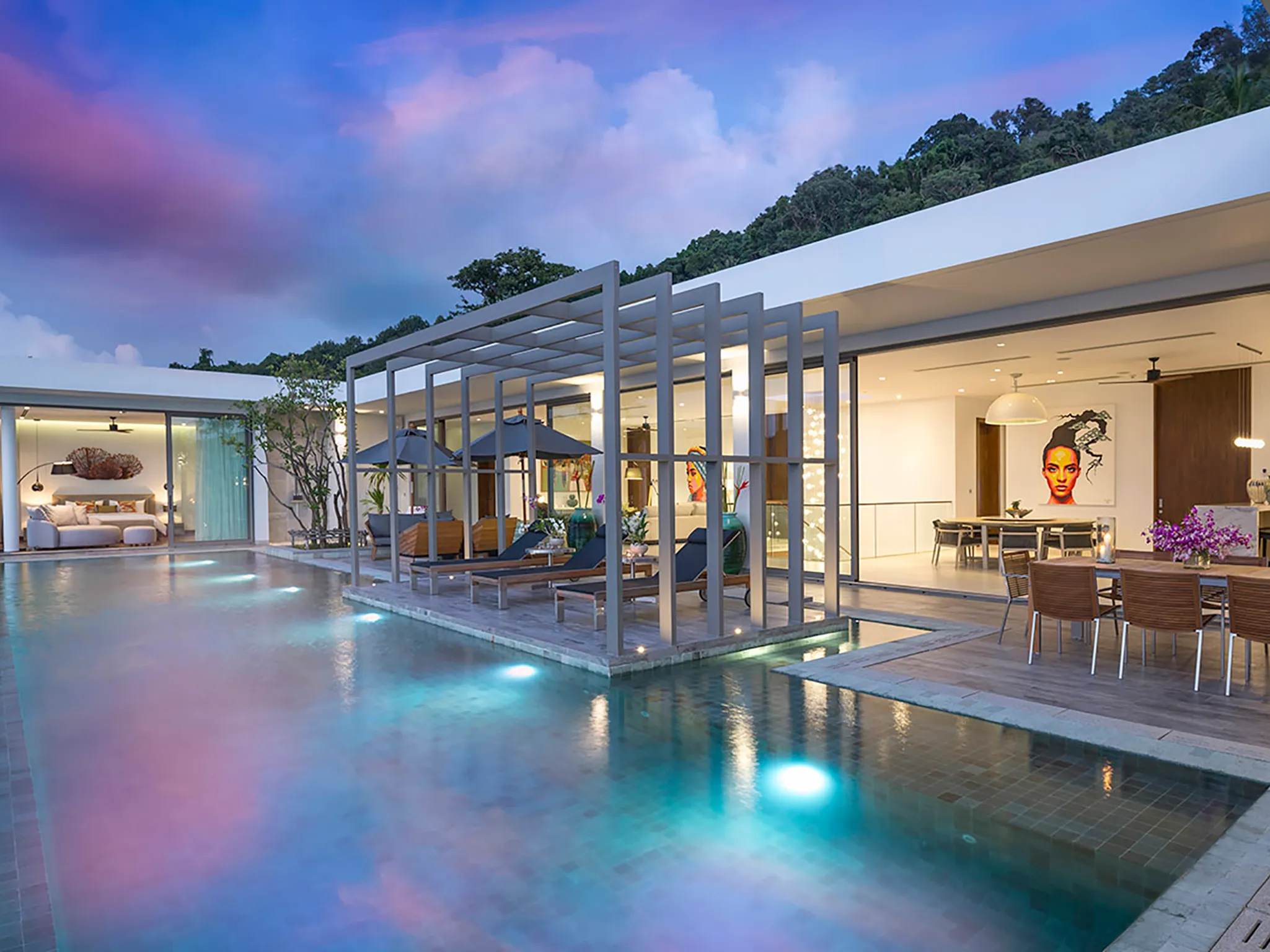 Malaiwana Penthouse - Night setting