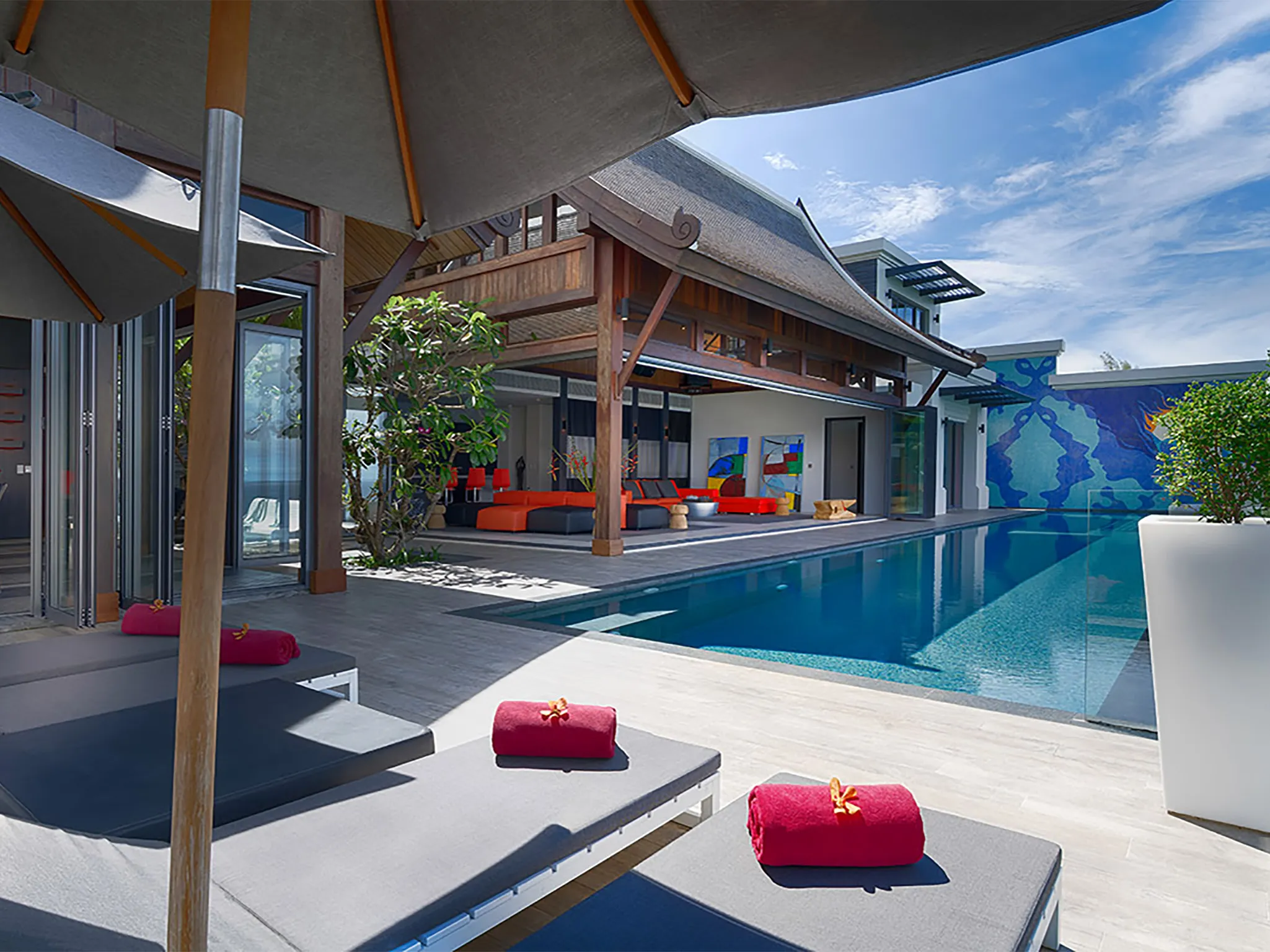 Malaiwana Villa M - Pool view