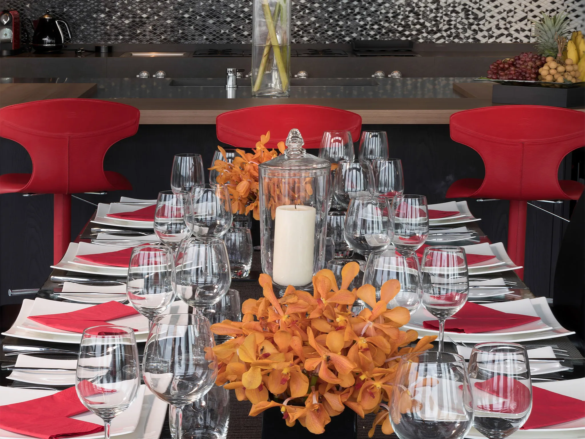 Malaiwana Villa M - Dining table setting