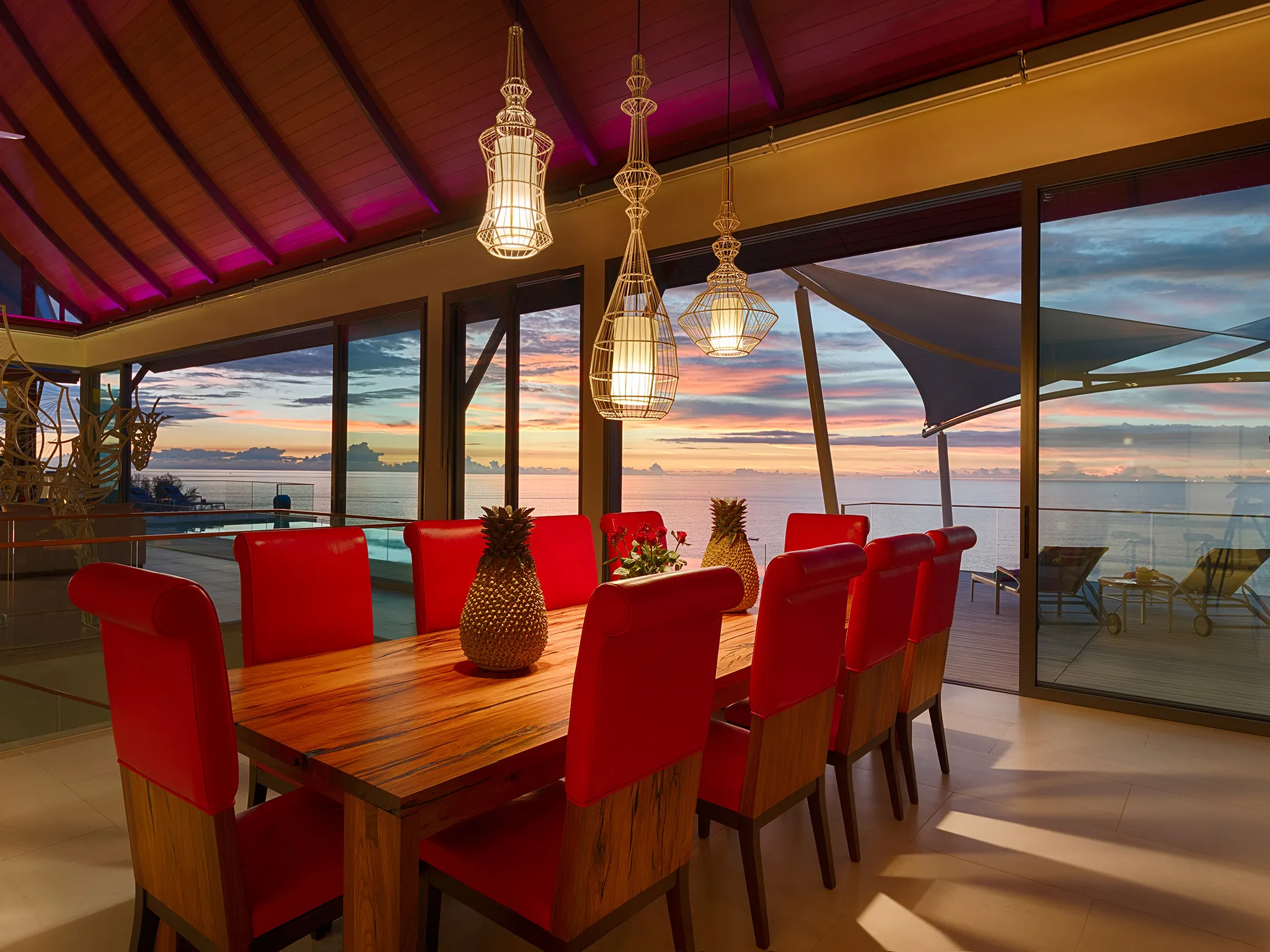 Malaiwana Villa R - Dining area outlook