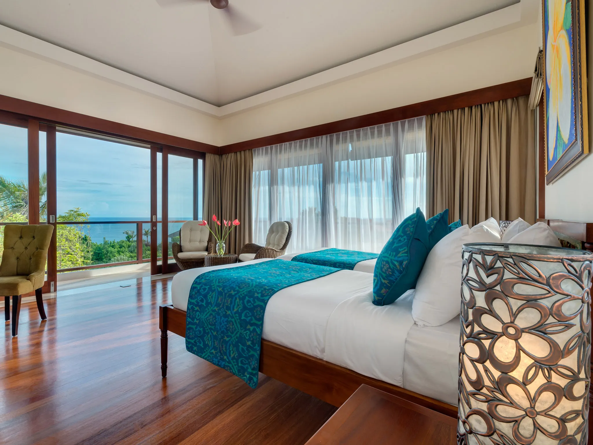 Pandawa Cliff Estate - Villa Rose - Upstairs twin bedroom
