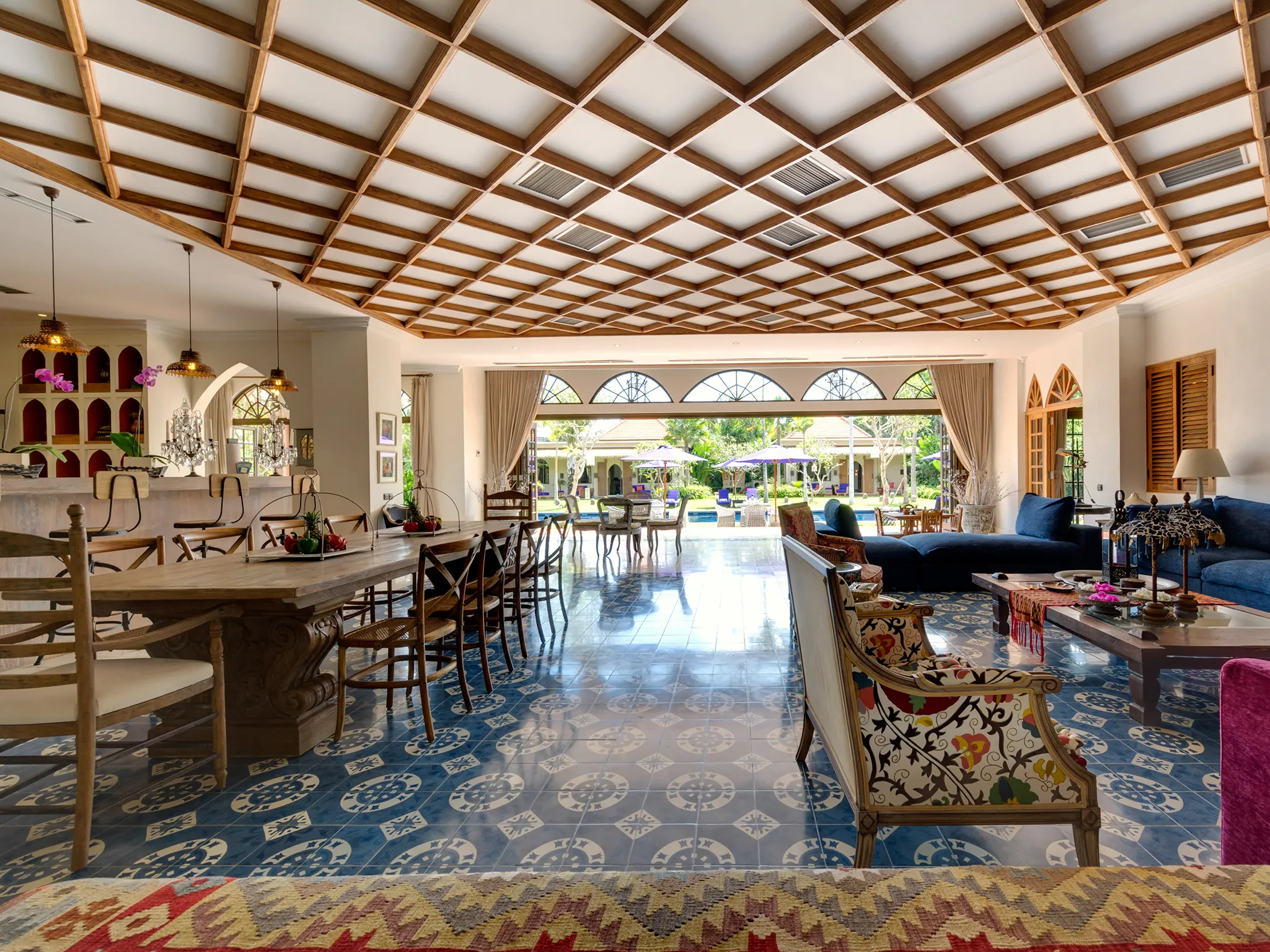 Villa Sayang d'Amour - View through the house