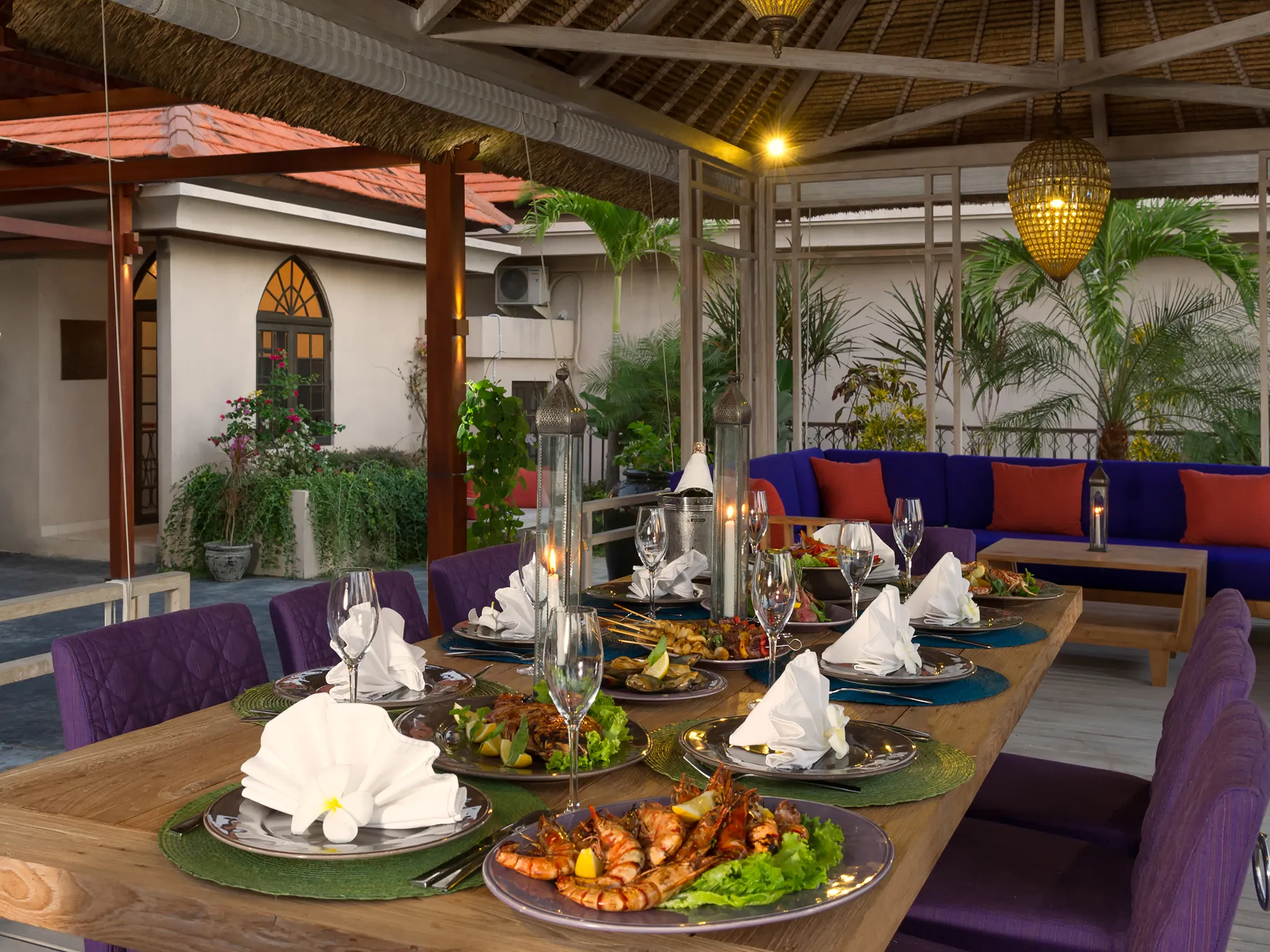 Villa Sayang d'Amour - BBQ spread