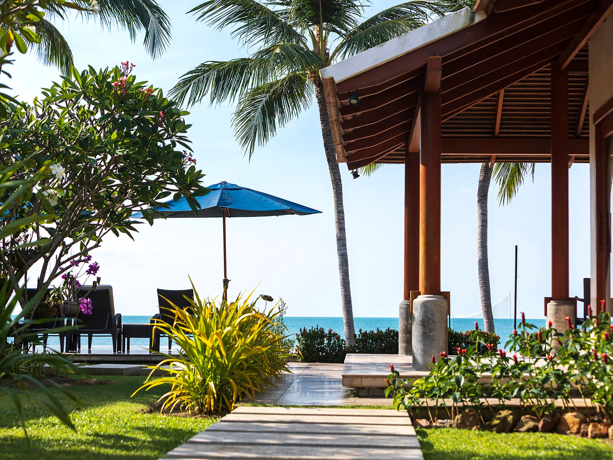 Tawantok Beach Villas - Villa 1 - View from the garden