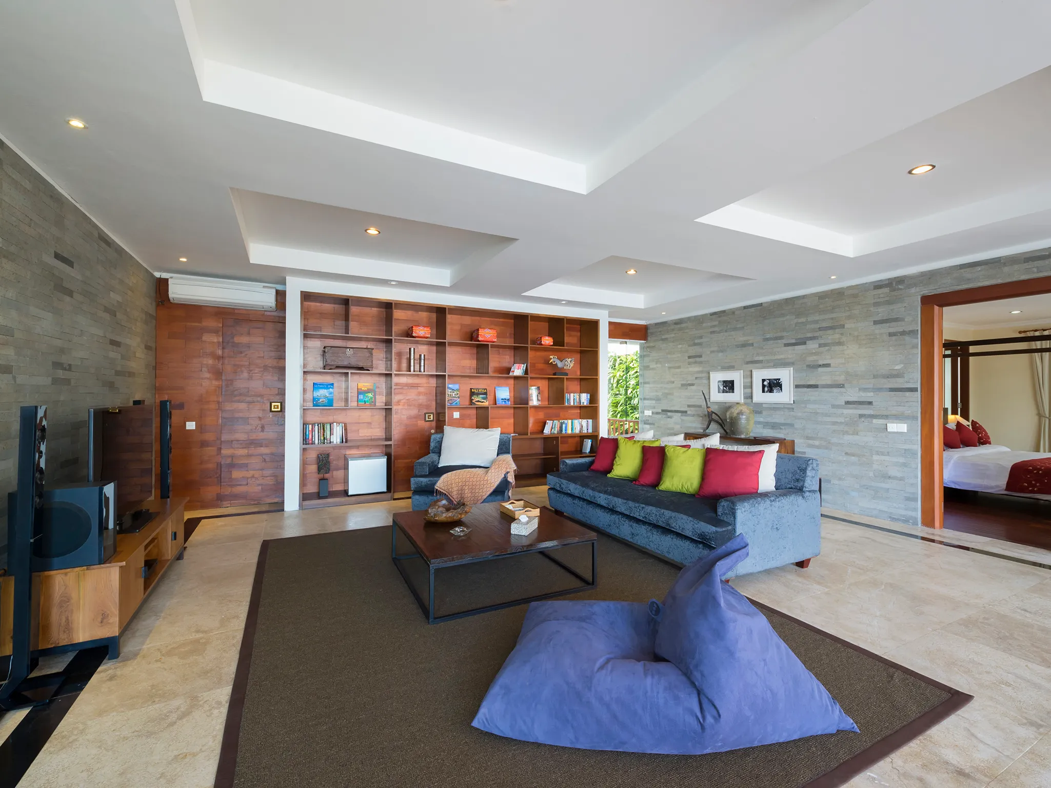 Villa Asada - Media, library room