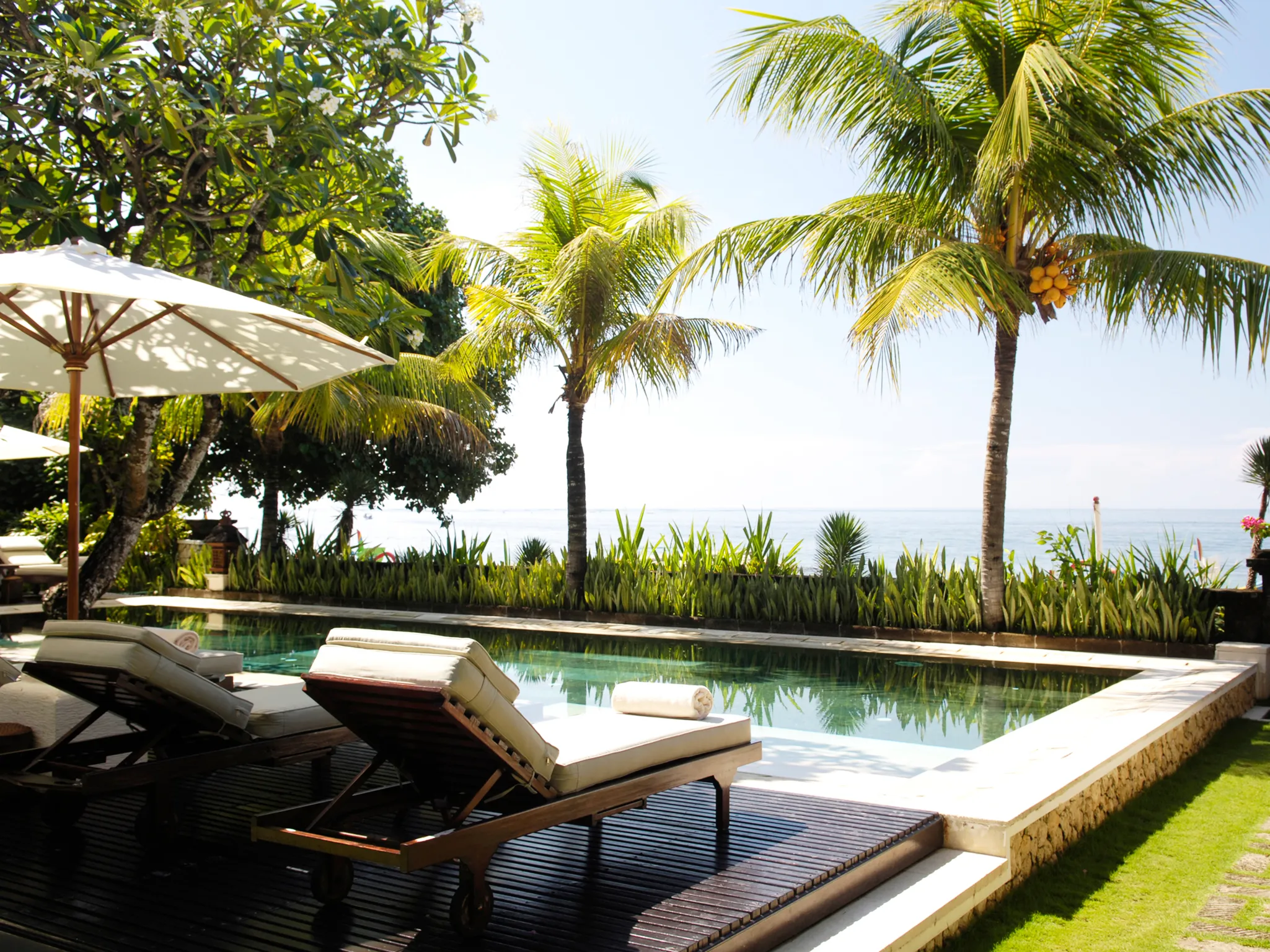 Villa Cemara - Poolside area