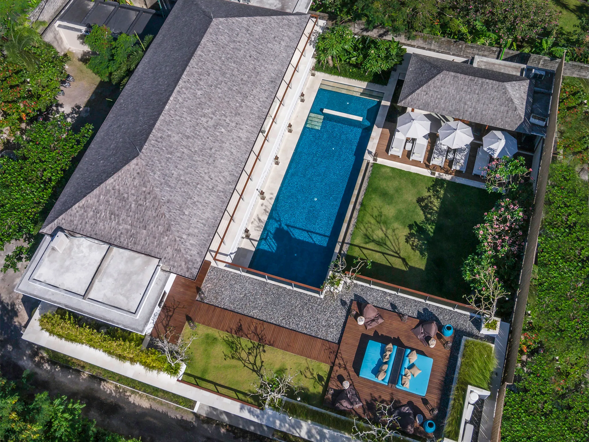 Villa Cendrawasih - The villa from above