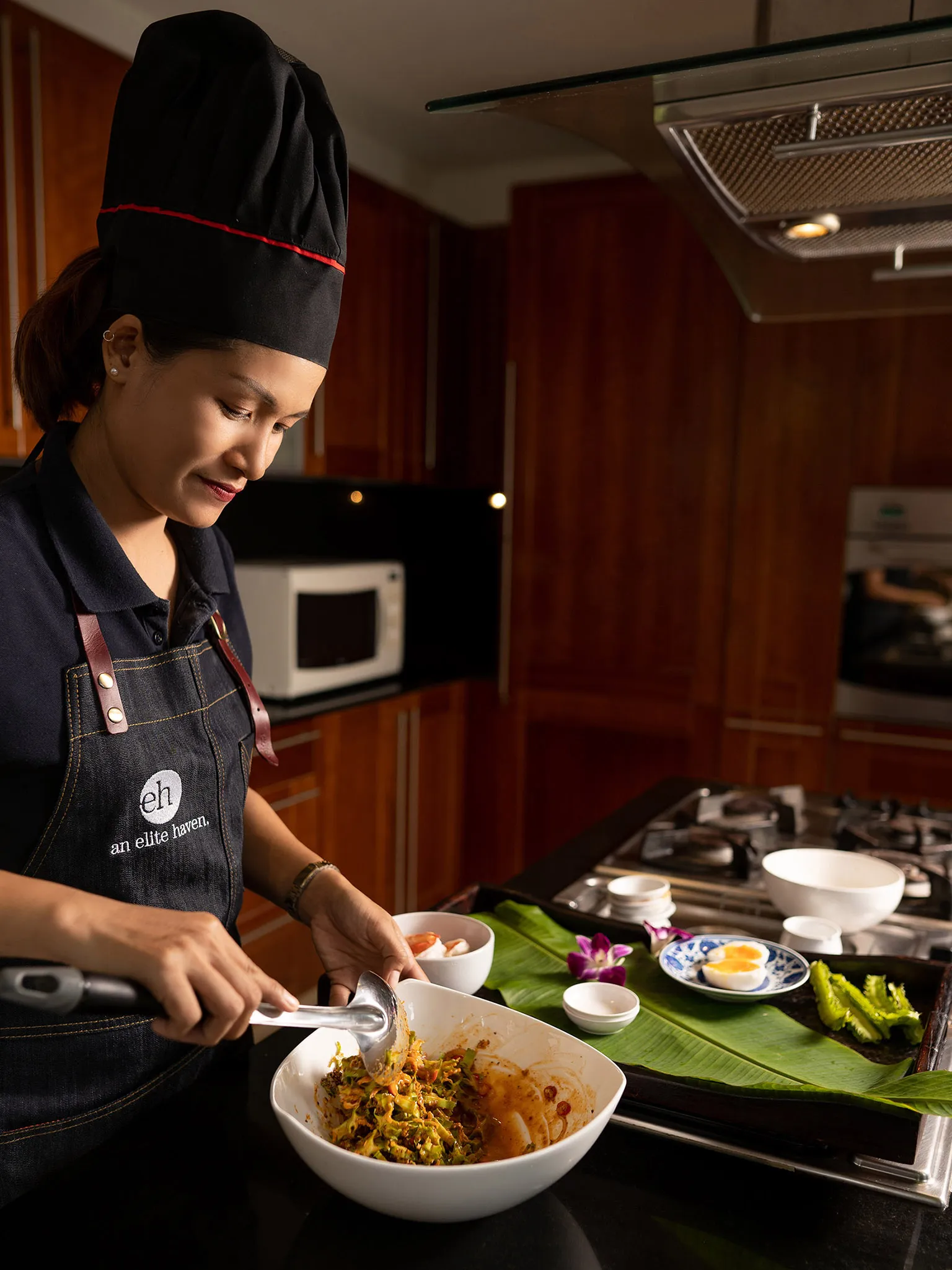 Villa Chada - Cooking preparation