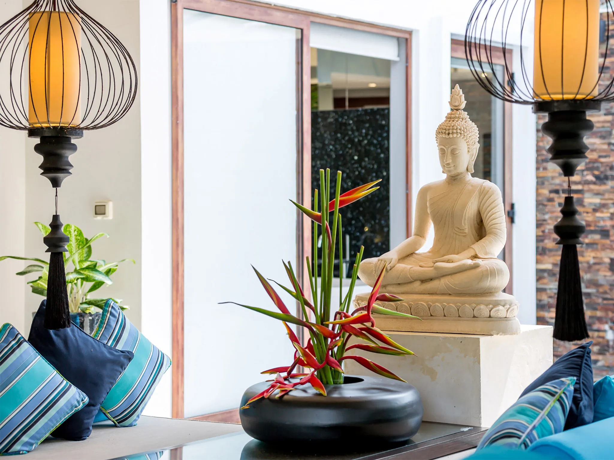 Villa Chi Samui at Lotus Samui - Living area decoration