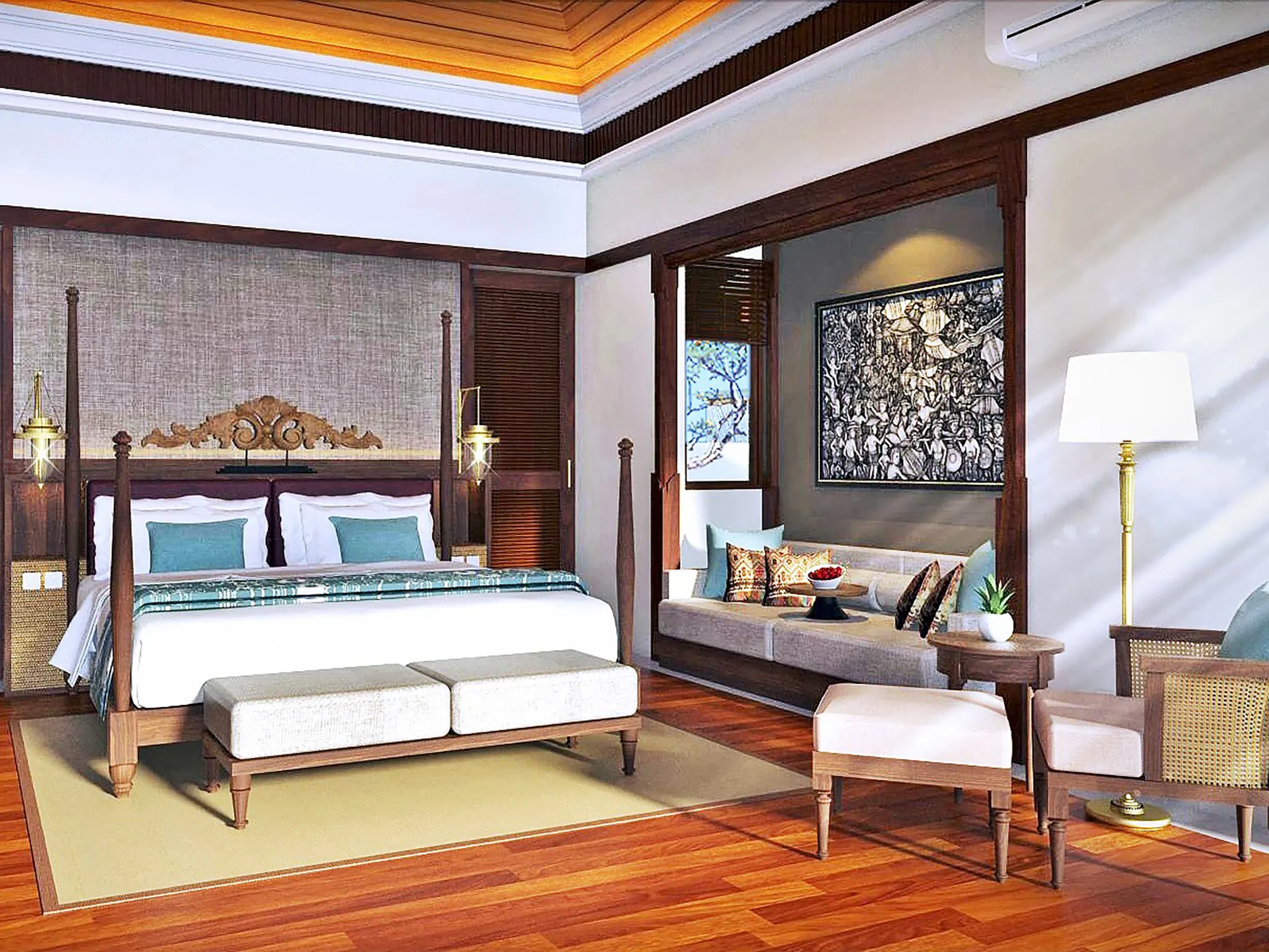 Villa Kailasha - Guest bedroom design