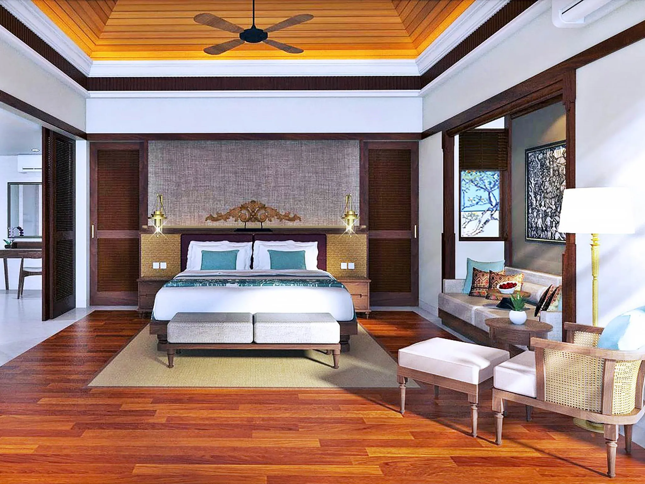 Villa Kailasha - Guest bedroom outlook