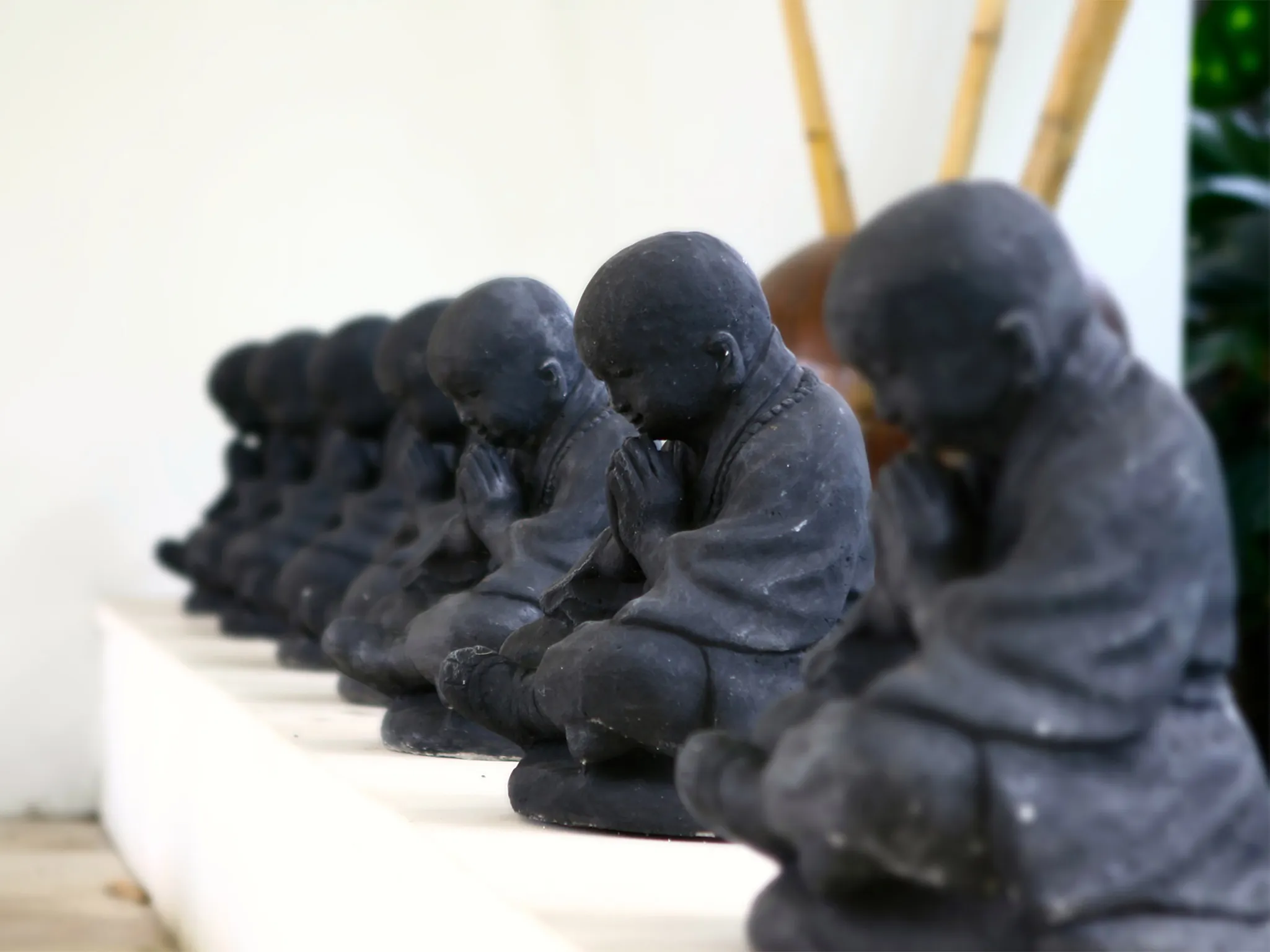 Villa Kalyani - Praying buddhas