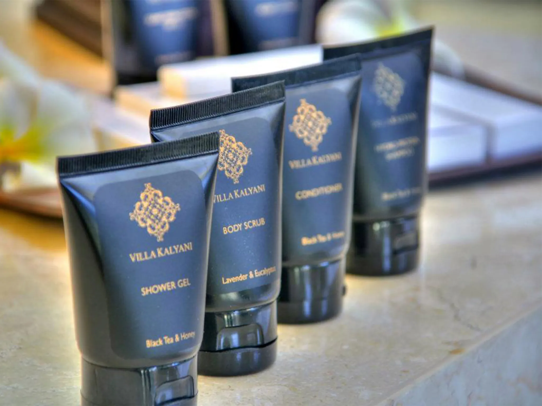 Villa Kalyani - The villas signature bathroom amenities