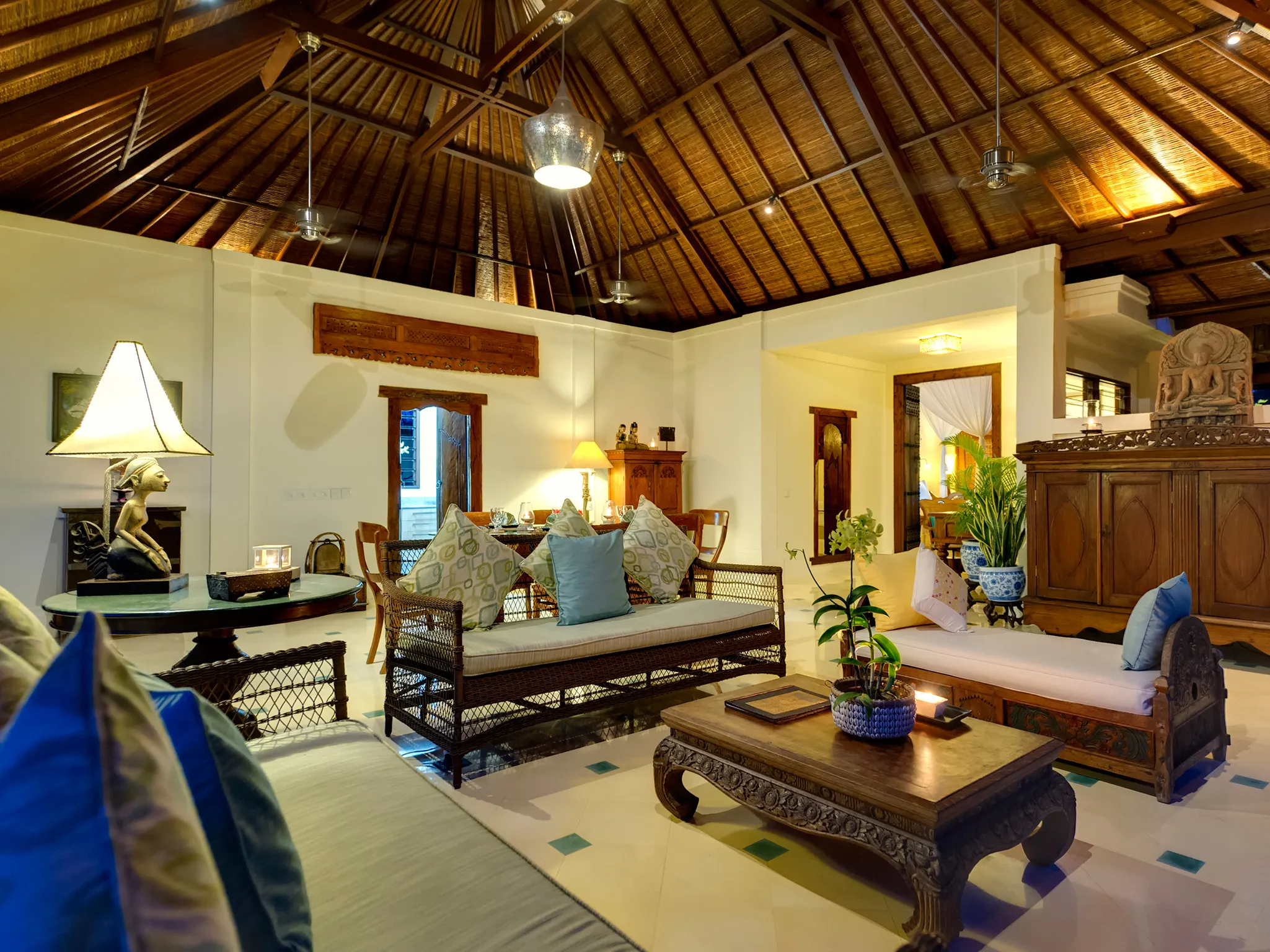 6. Villa Kedidi - Living room at night