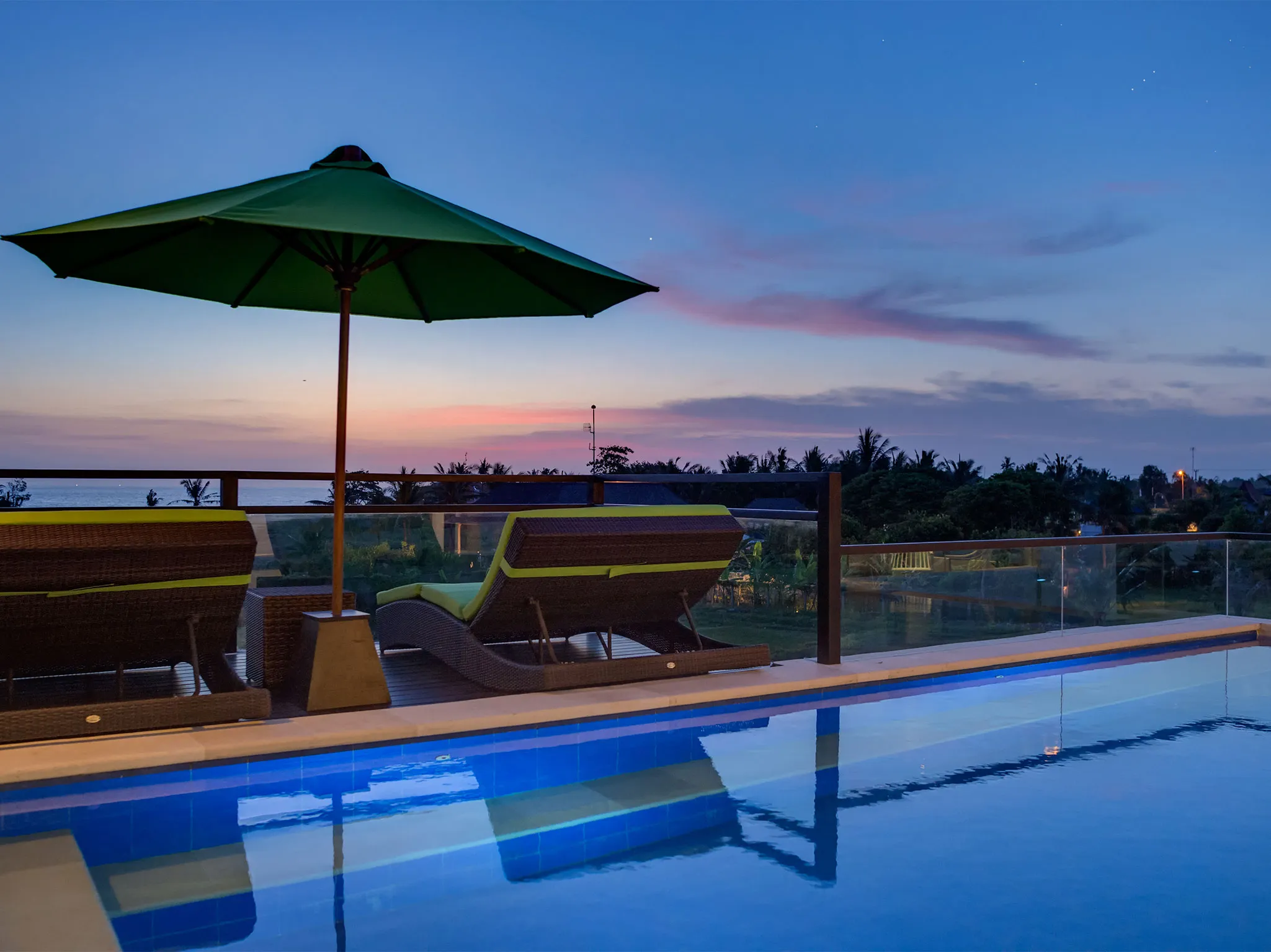Villa Luwih - Night time view