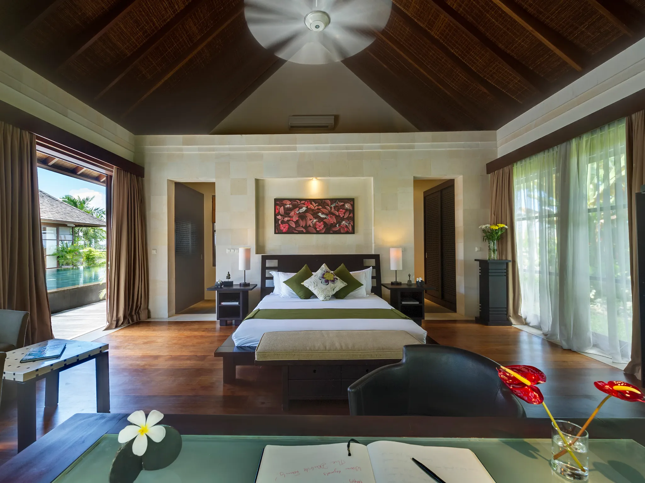 Villa Mandalay - Right side sleeping pavilion, first guest bedroom