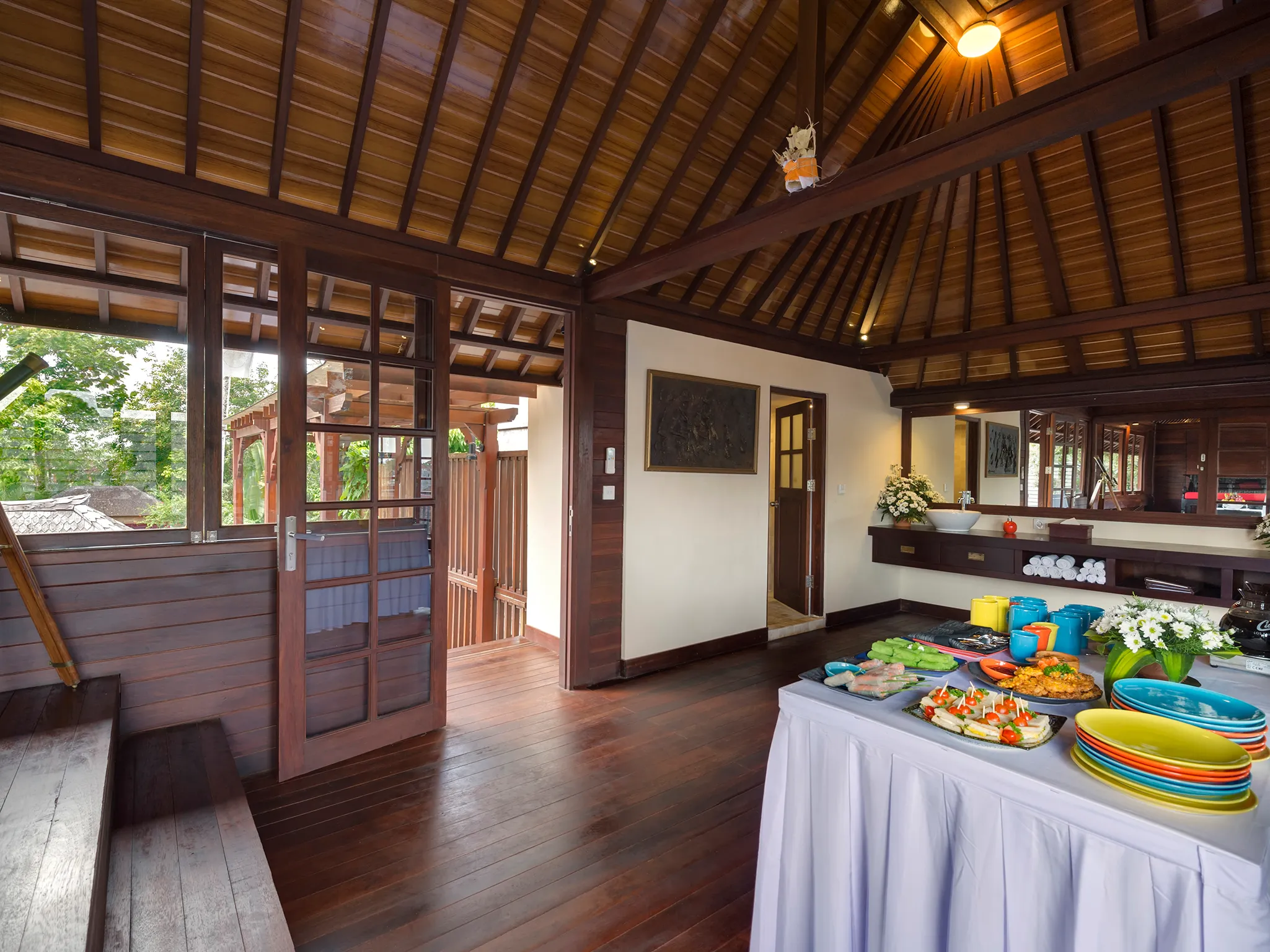 Villa San - Meeting lunch spread