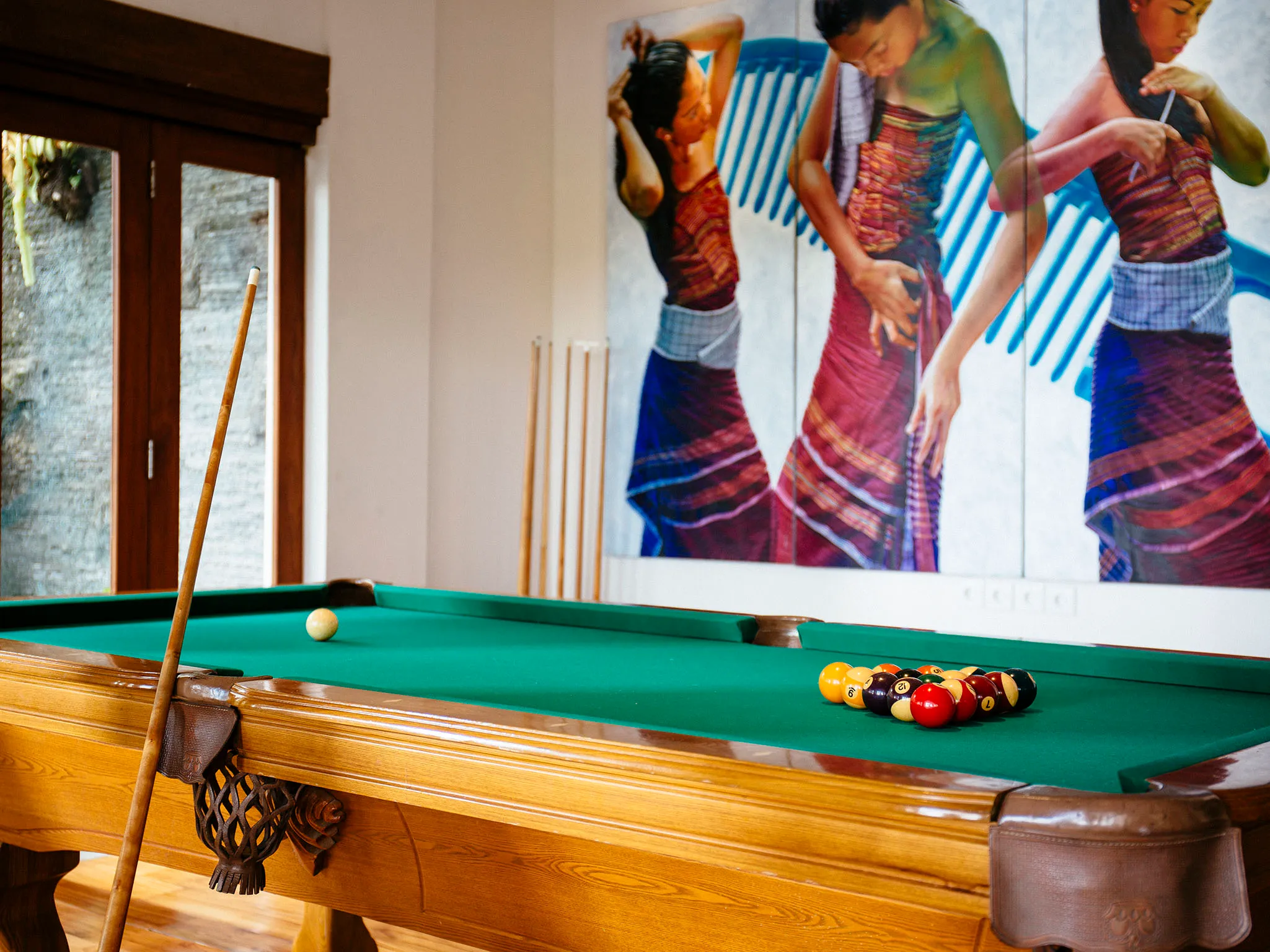 Villa Semarapura - Entertainment room with pool table
