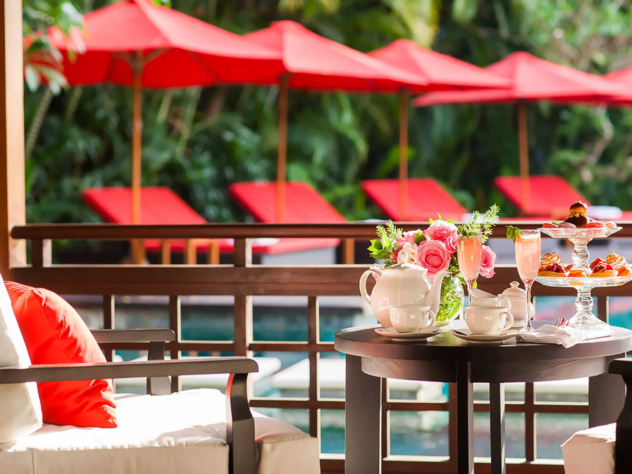 The Beji - Afternoon tea on terrace