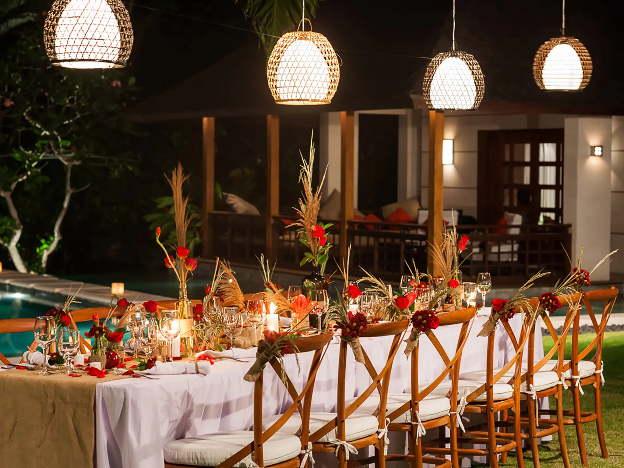 The Beji - Dining table event setup