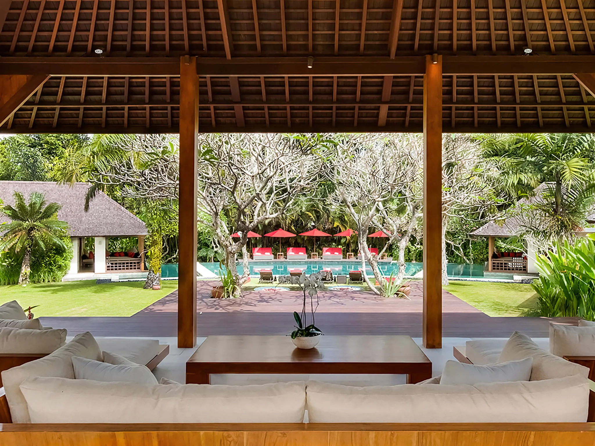 The Beji - Pool view from living area