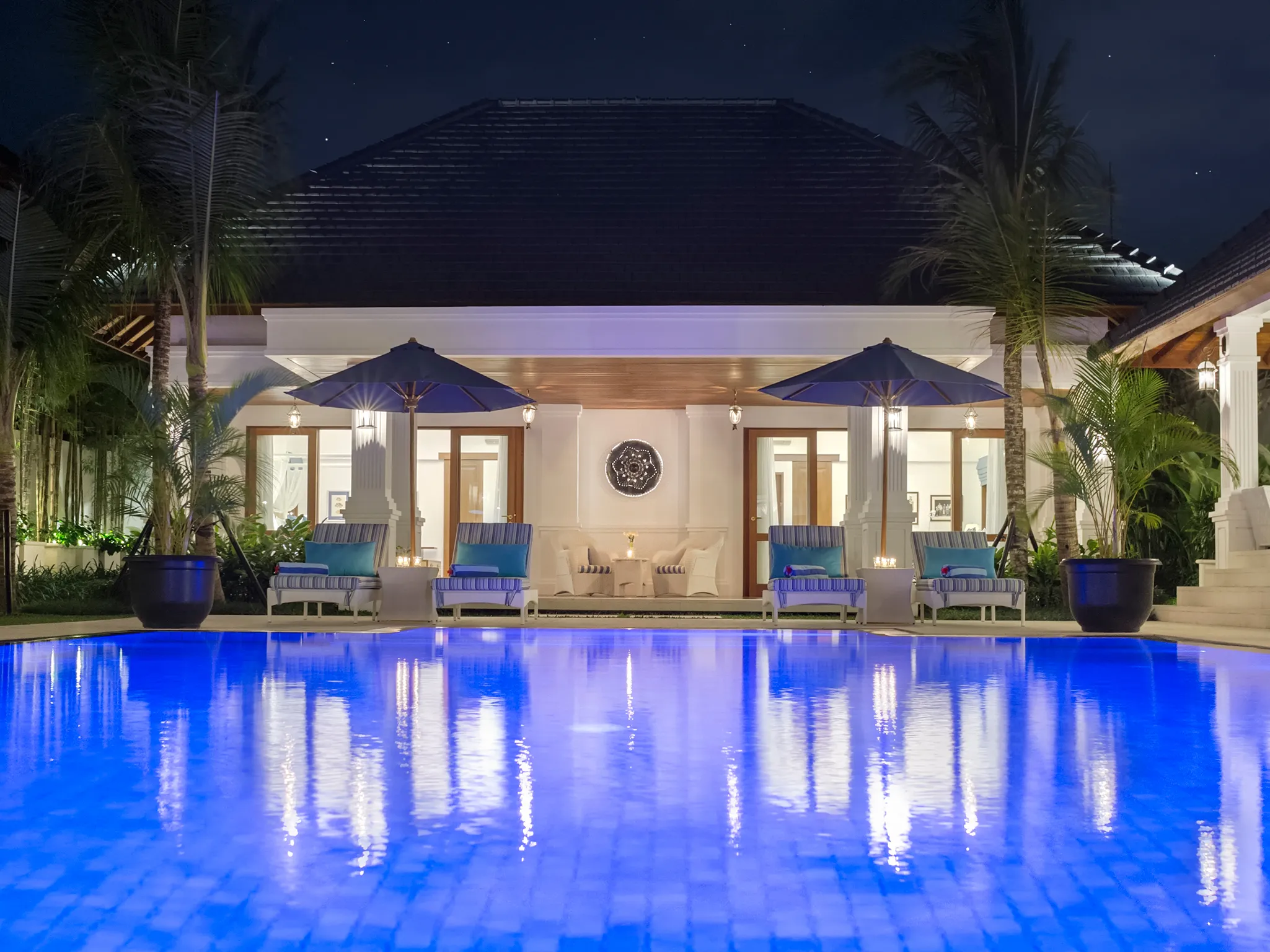 Villa Windu Asri - Pool at night