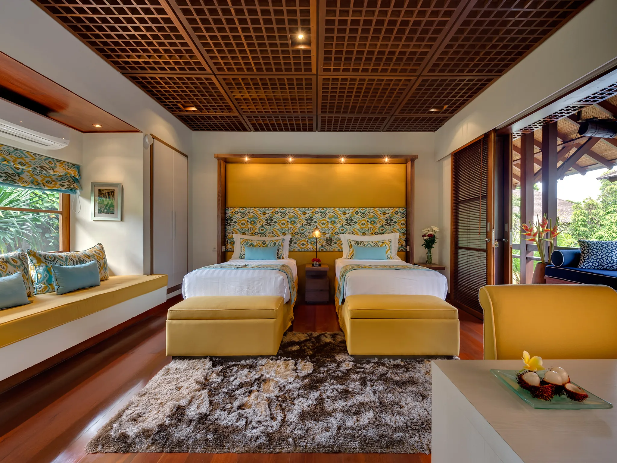 Villa Windu Sari - Guest bedroom four as a twin bedroom