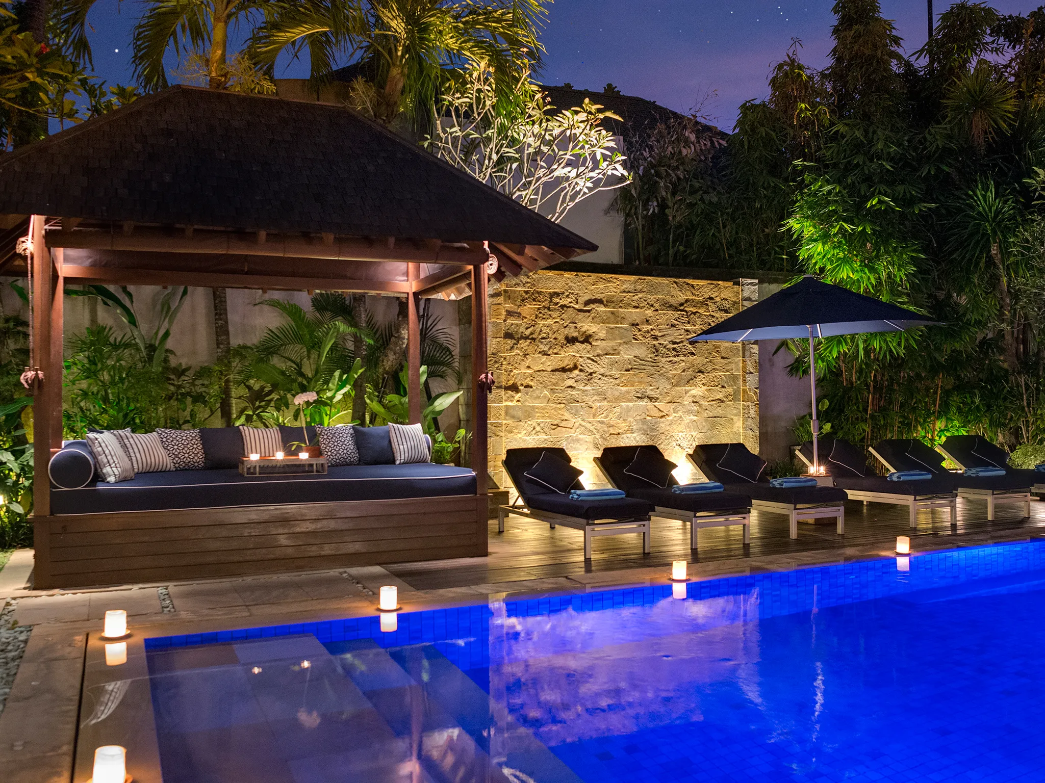 Villa Windu Sari - Pool lights