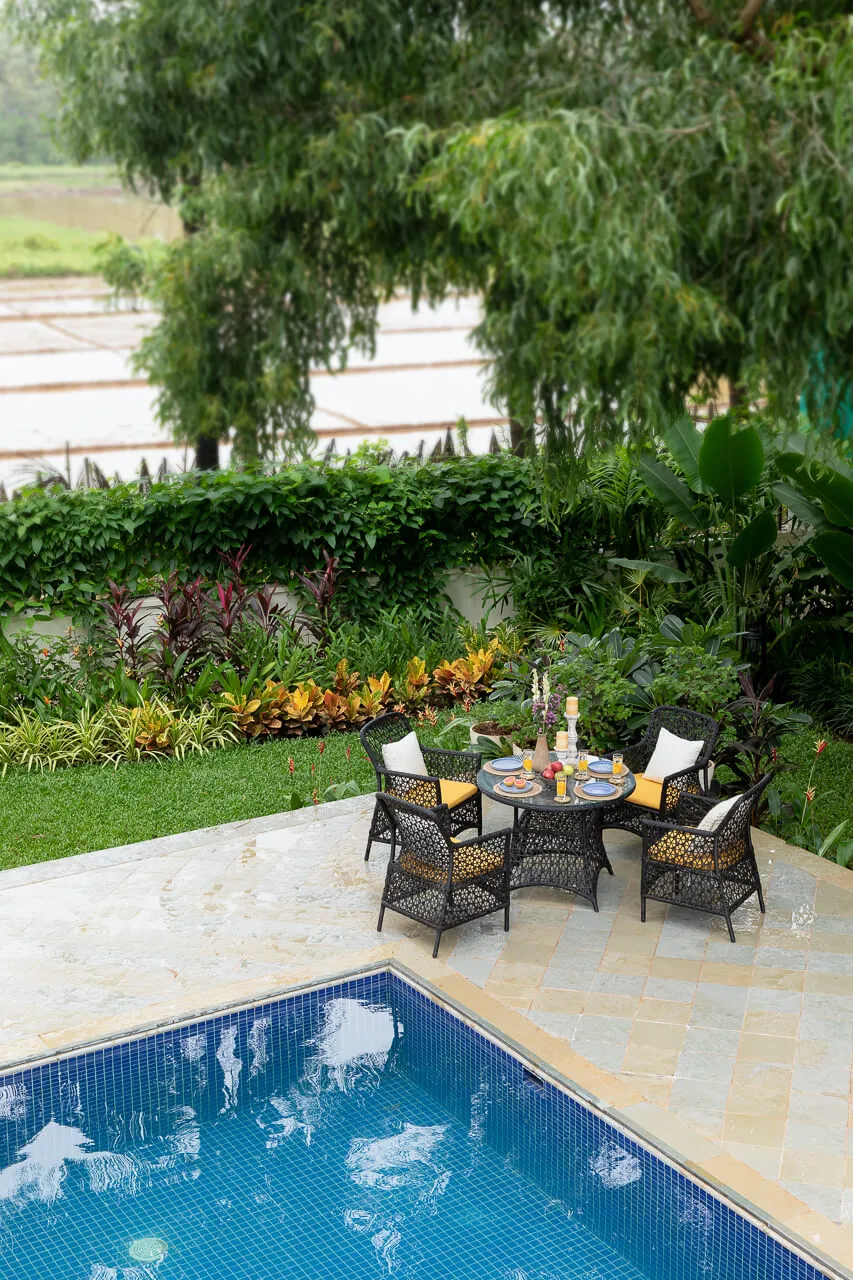 Breakfast by the Pool | Villa Brisa by Lohono Stays
