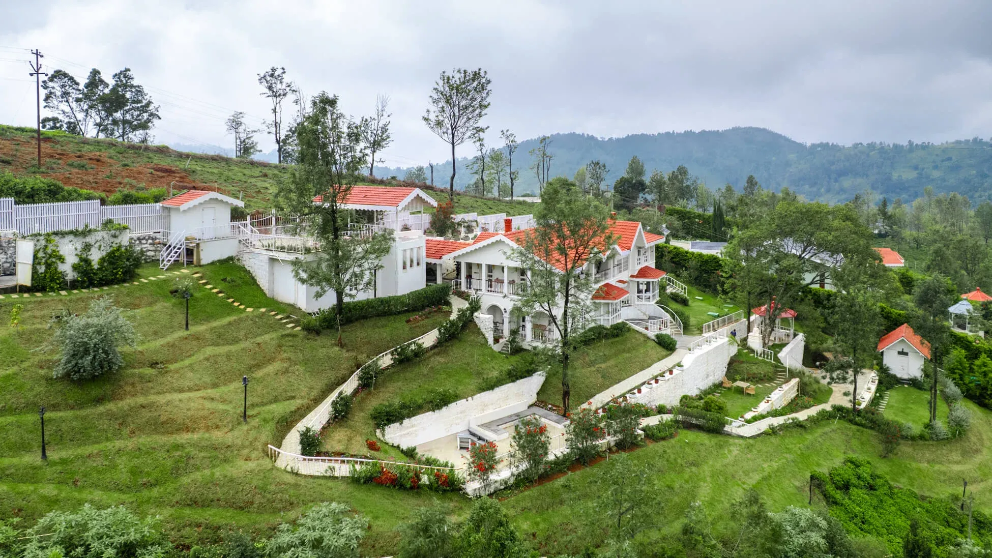 Villa Aikyam - Arial View