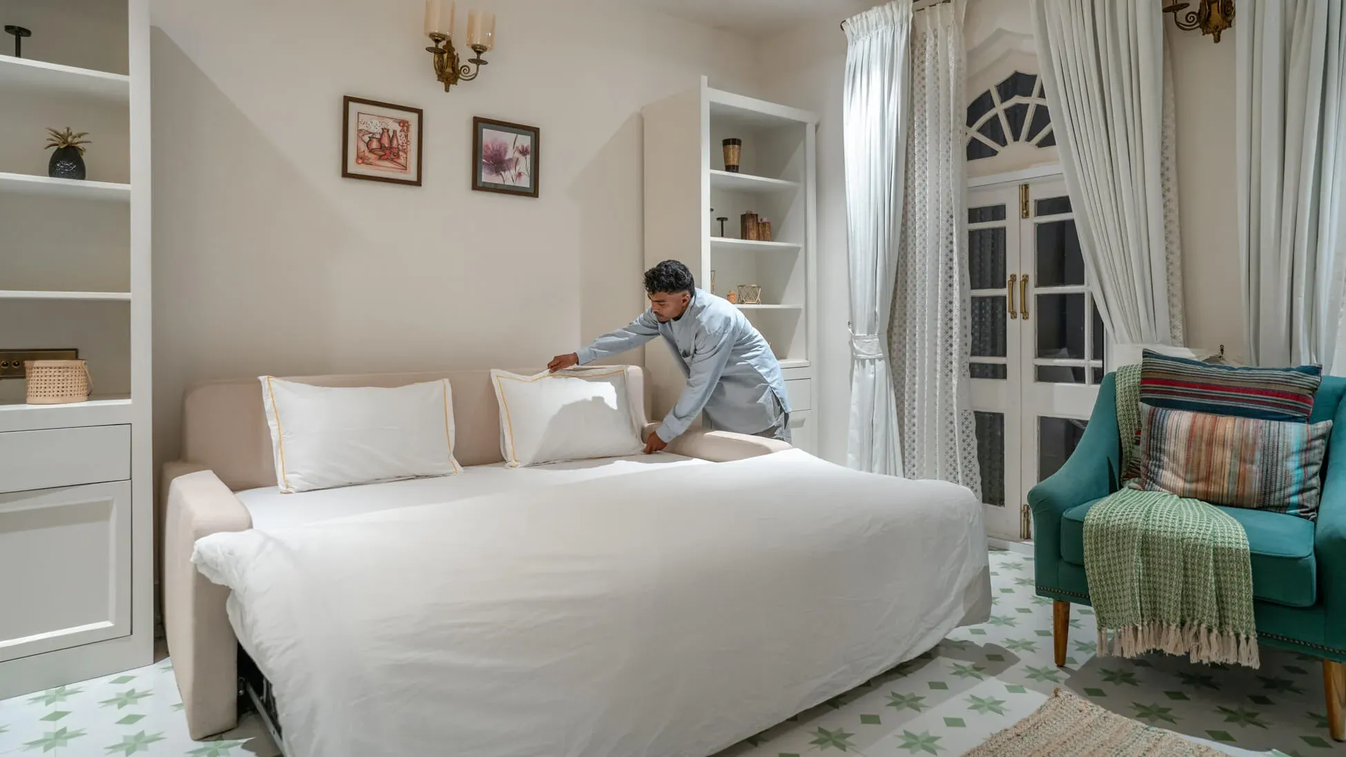 Sofa cum Bed | Villa Aikyam