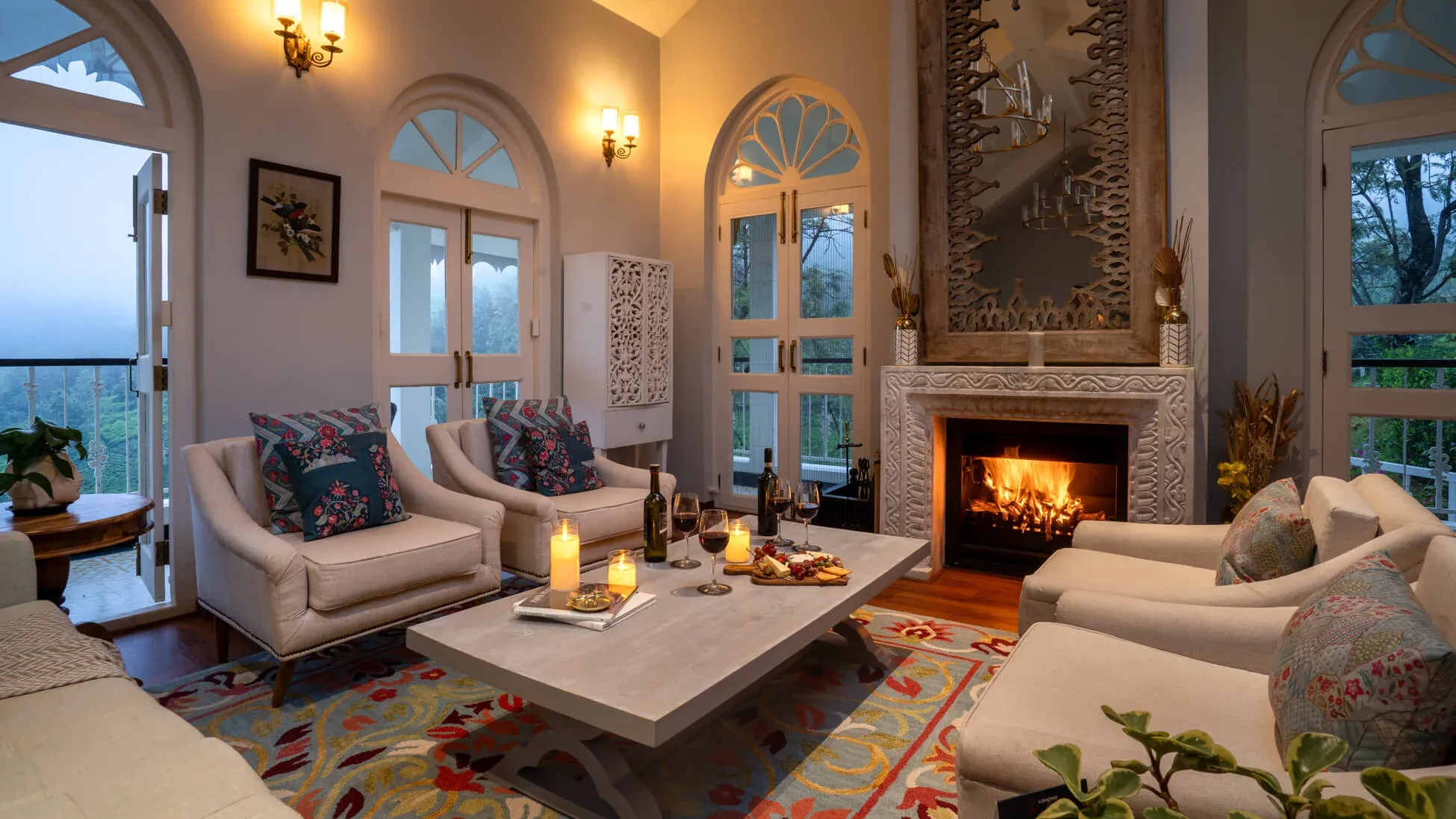 Indoor Bonfire | Private villa | Villa Aikyam