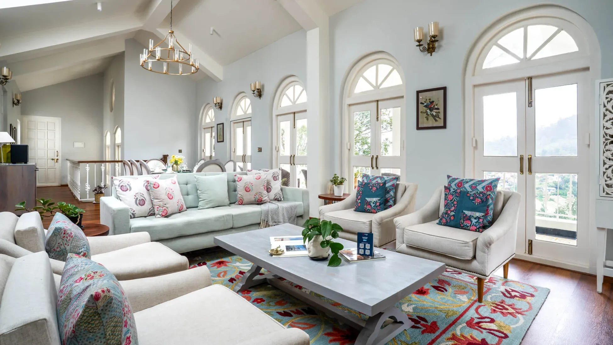 Living and Dining Area | Villa Aikyam