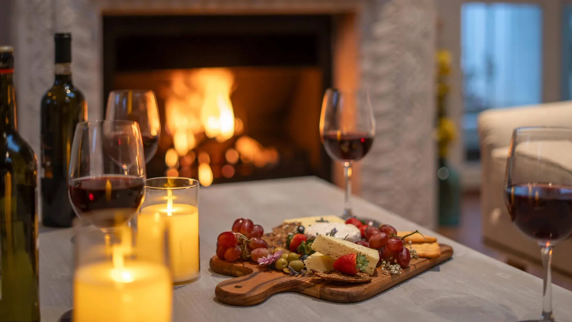 Indoor Bonfire | Private villa | Villa Aikyam