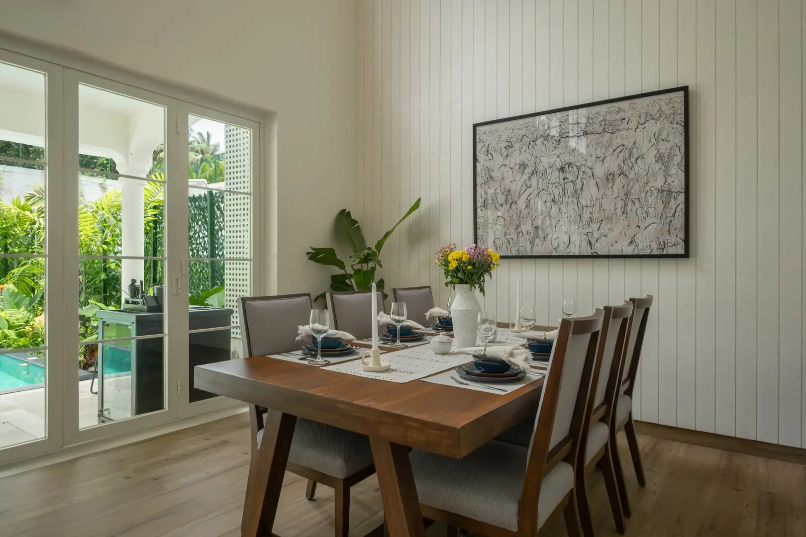 Dining Area | Alvora Villa 1B, Goa