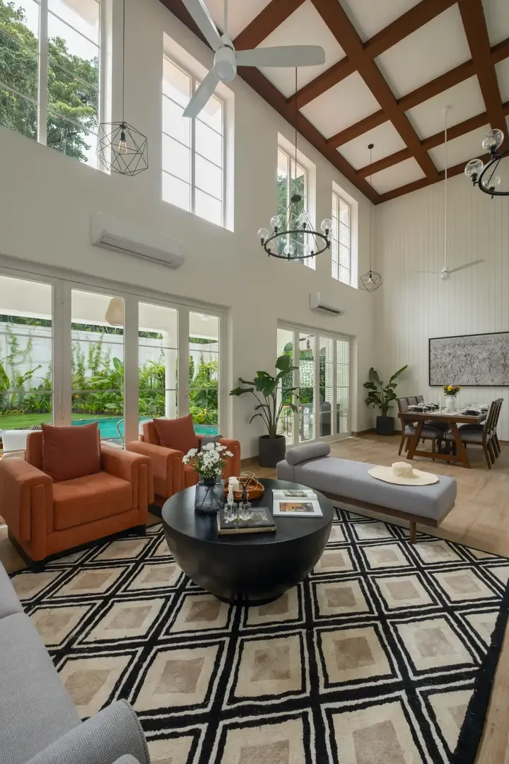 Living Room | Alvora Villa 1B, Goa
