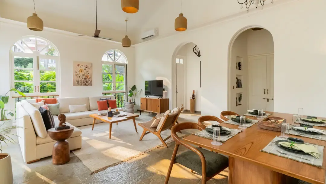 Living & Dining Area | Amalia Villa 5 | Goa