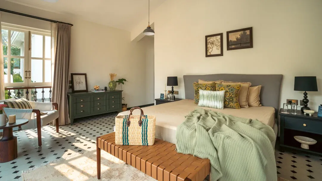 Master Bedroom with Pool View | Amora Villa B | Goa