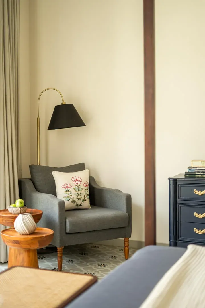 Bathroom Seating Corner | Amora Villa B | Goa
