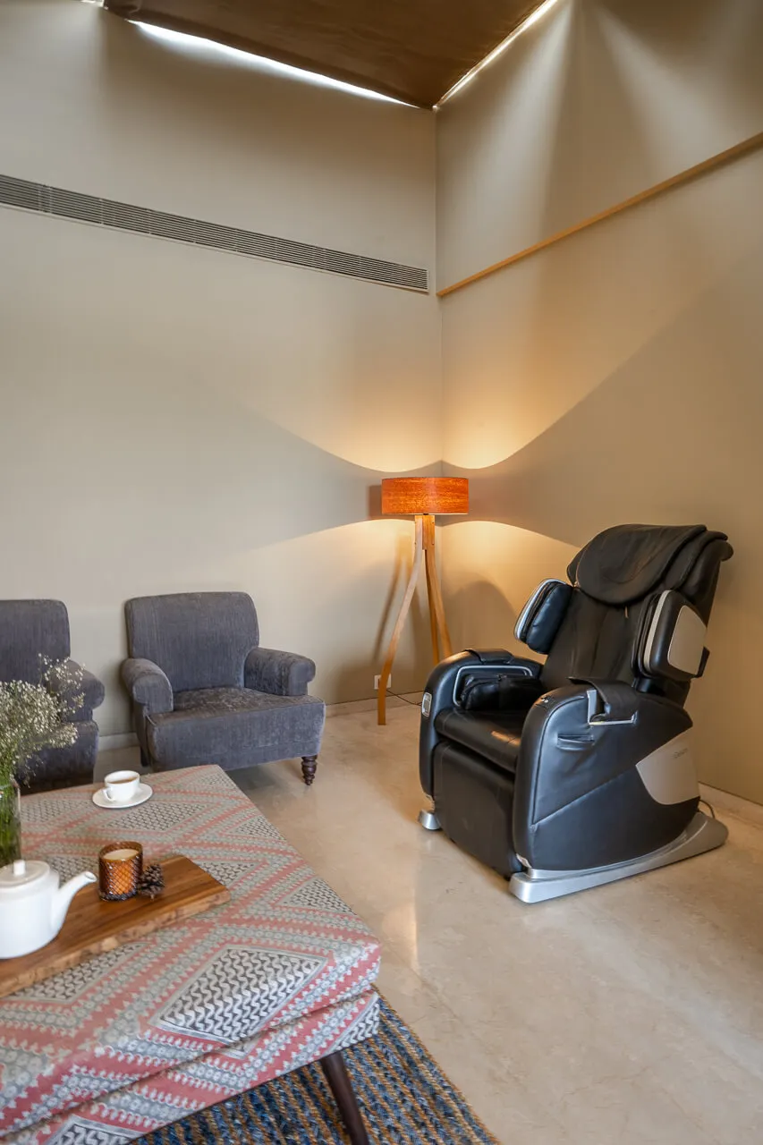 In-Room Massage Chair | Bamboo Breeze by Lohono Stays