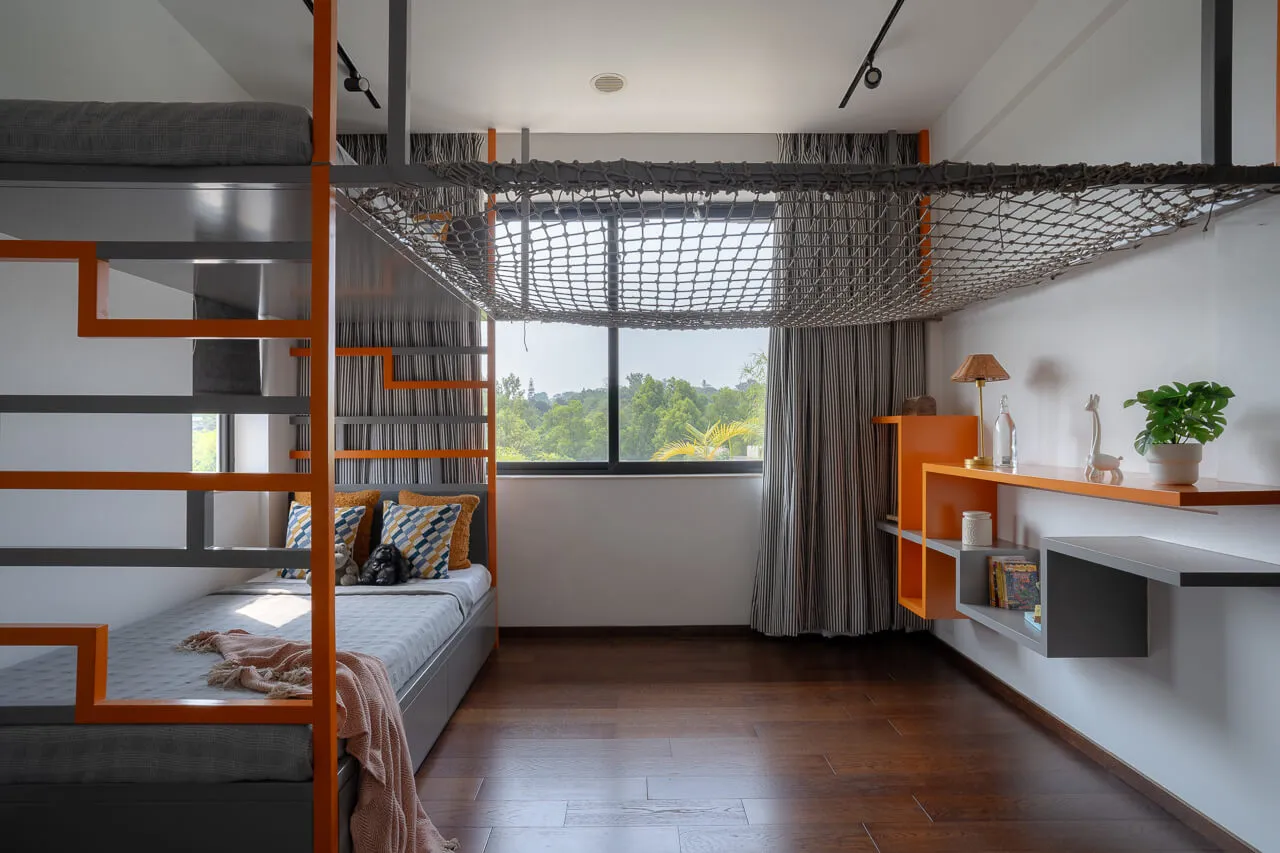 Kids Room with Bunk Beds | Bamboo Breeze by Lohono Stays
