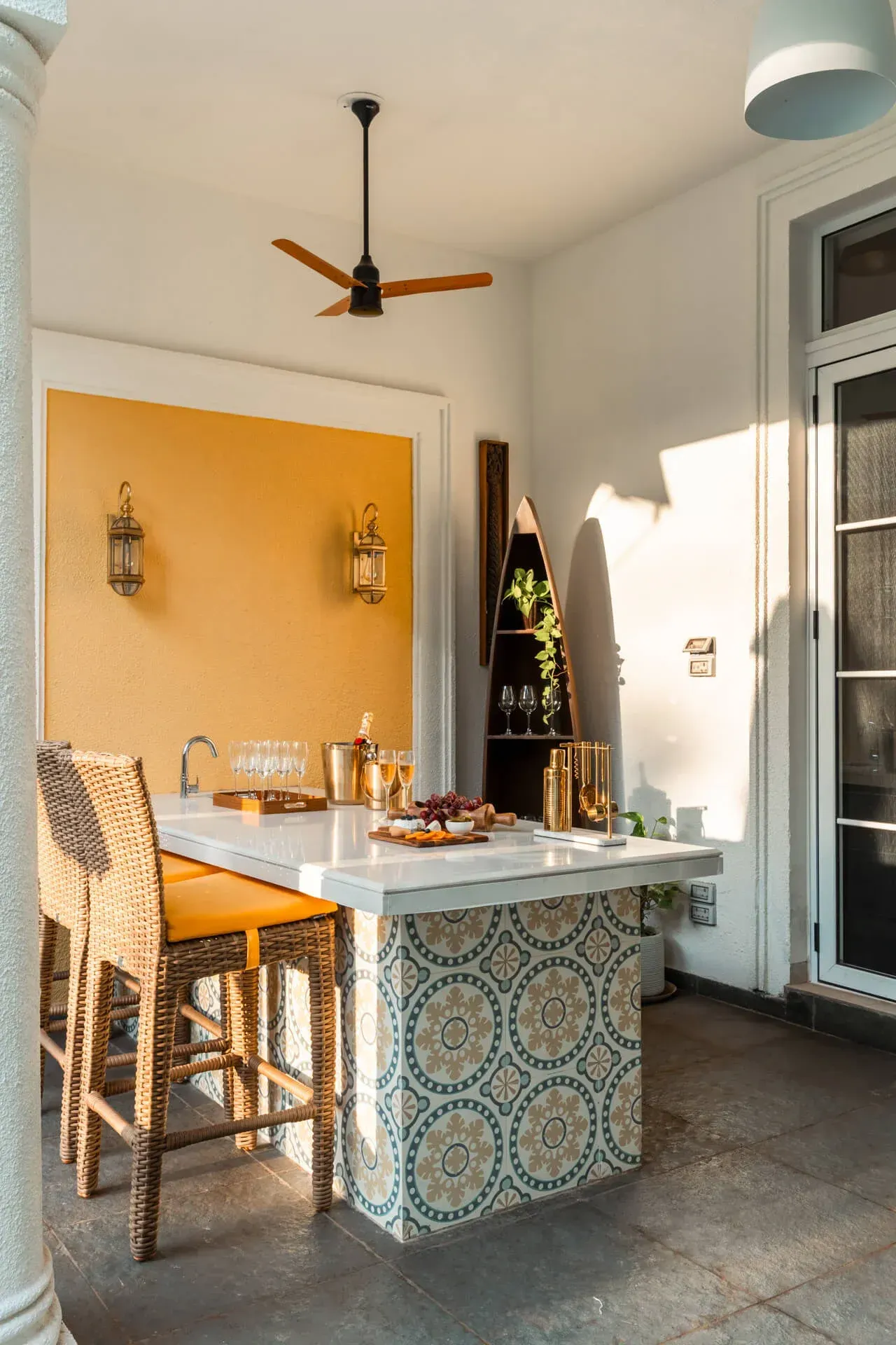 Outdoor Bar Area | Beleza Villa B by Lohono Stays