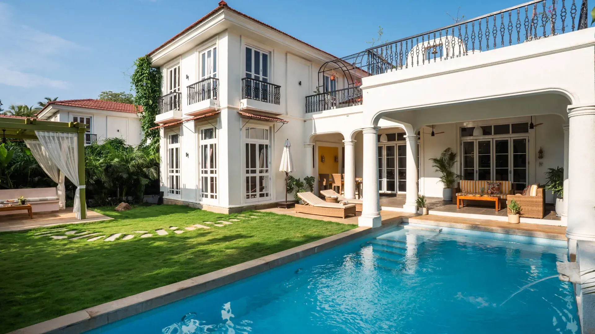 Poolside Facade | Beleza Villa B by Lohono Stays