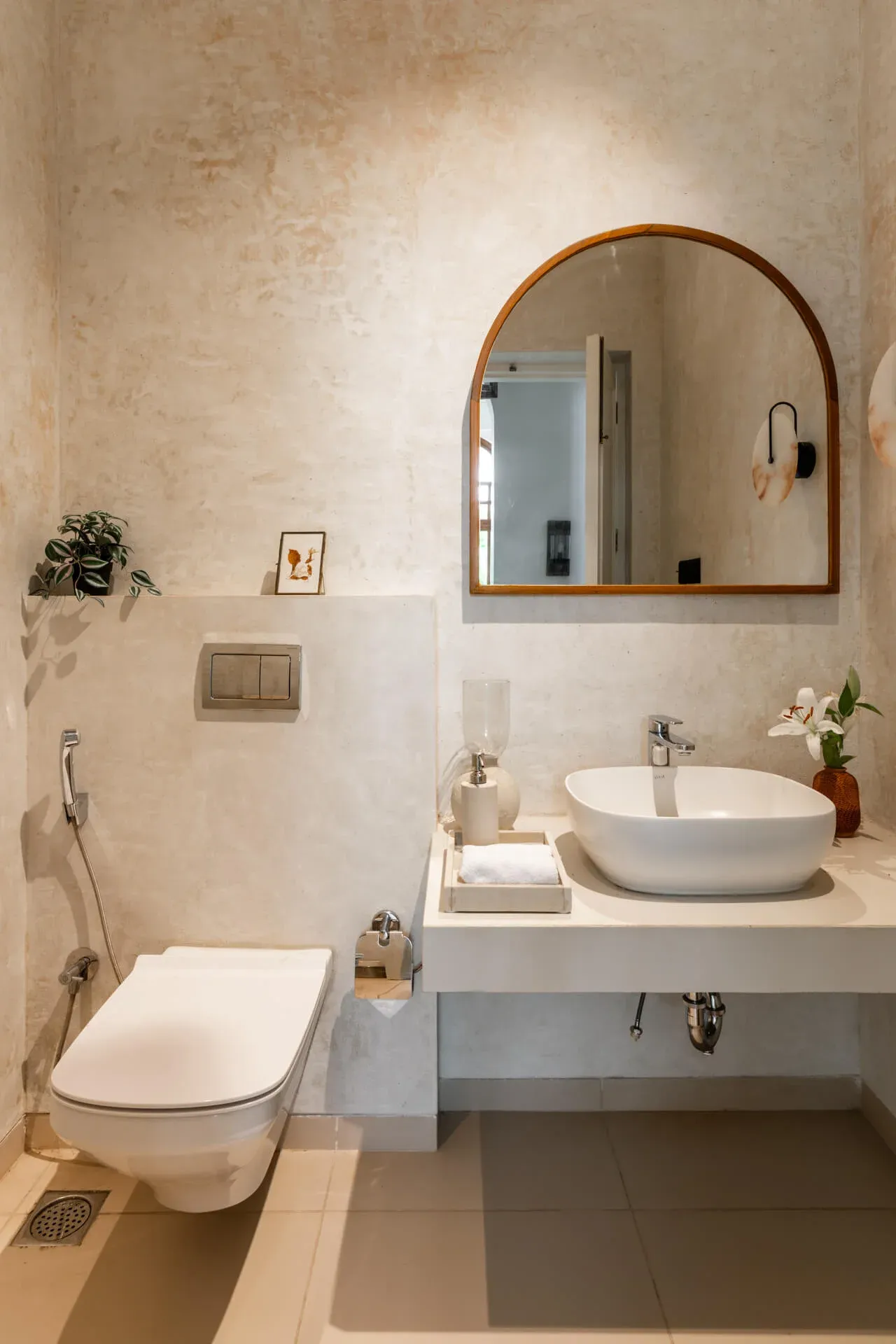 Powder Bathroom | Villa in Goa - Beleza Villa D
