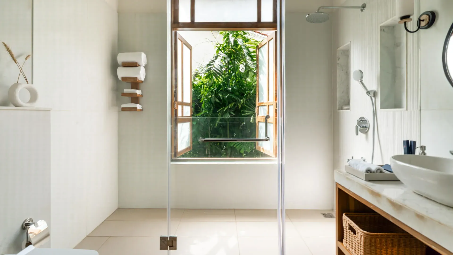 Bathroom 1 | Villa in Goa - Beleza Villa D by Lohono Stays