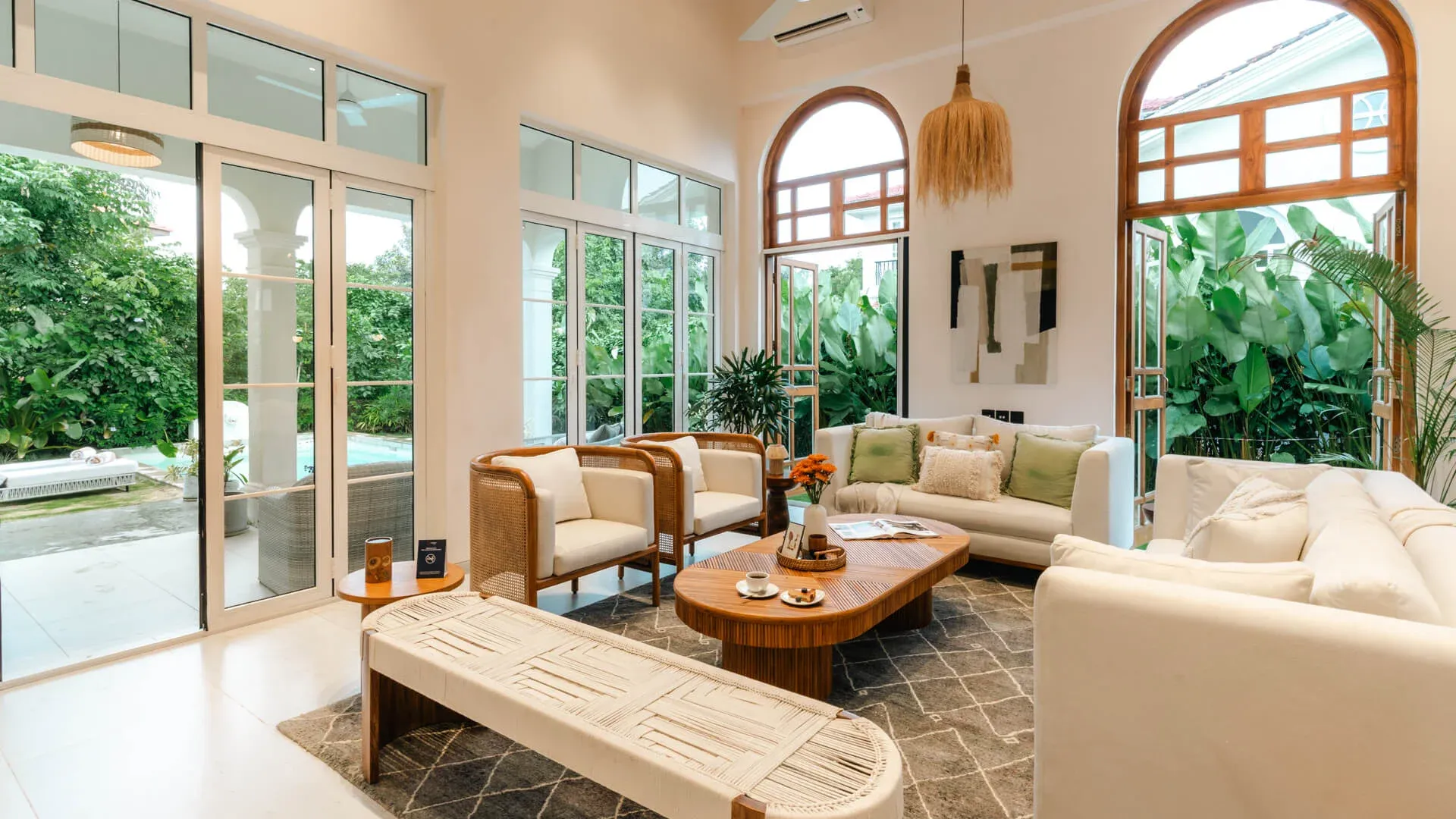 Living Area & Dining Area | Beleza Villa D by Lohono Stays