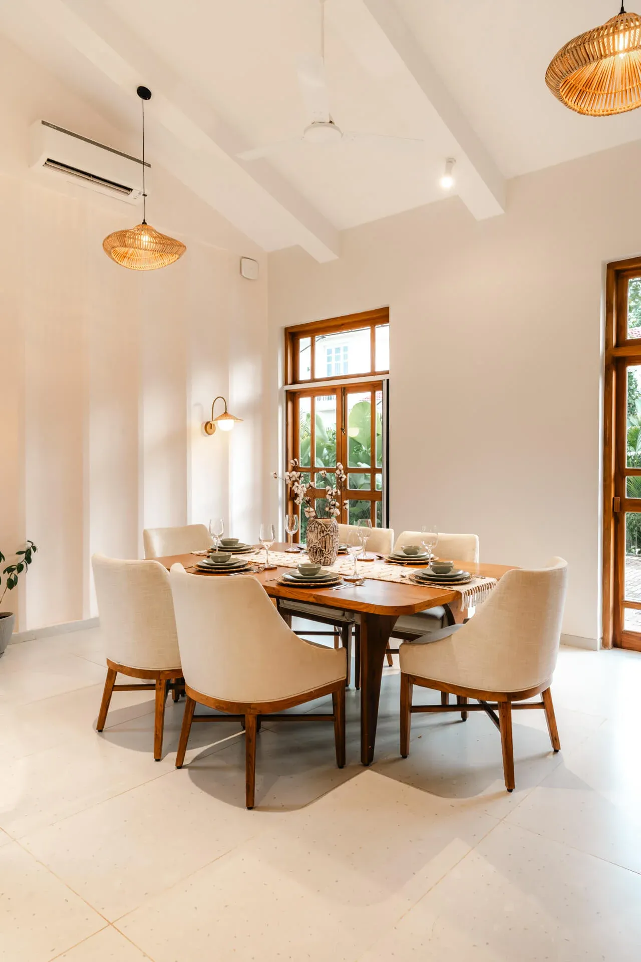 Living Area & Dining Area | Beleza Villa D by Lohono Stays