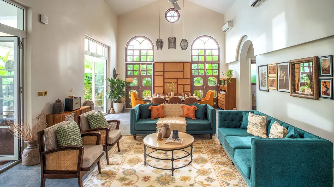 Living Area | Calisto Villa A by Lohono Stays